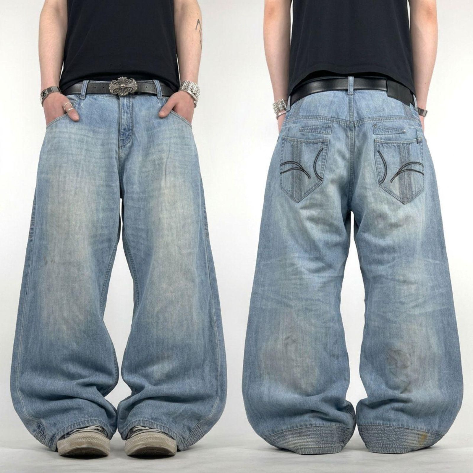 パンツ 00s archive ARMANI wide buggy denim y2k Armani × Emporio Armani × Vintage Vintage Rare Emporio Armani