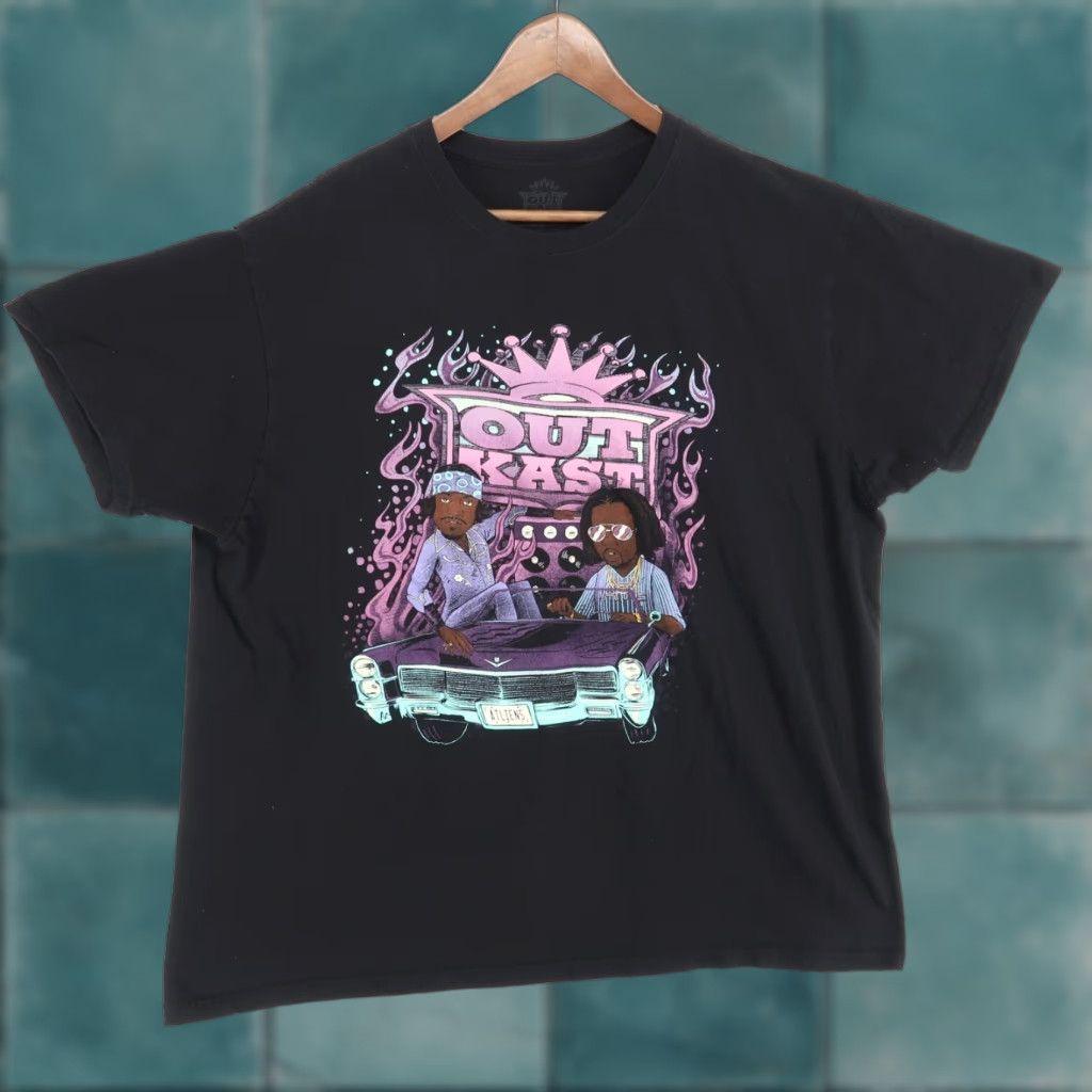 Vintage VINTAGE Outkast Band T Shirt Adult 2XL Black Short Sleeve Atliens Size US XXL / EU 58 / 5 - 1 Thumbnail
