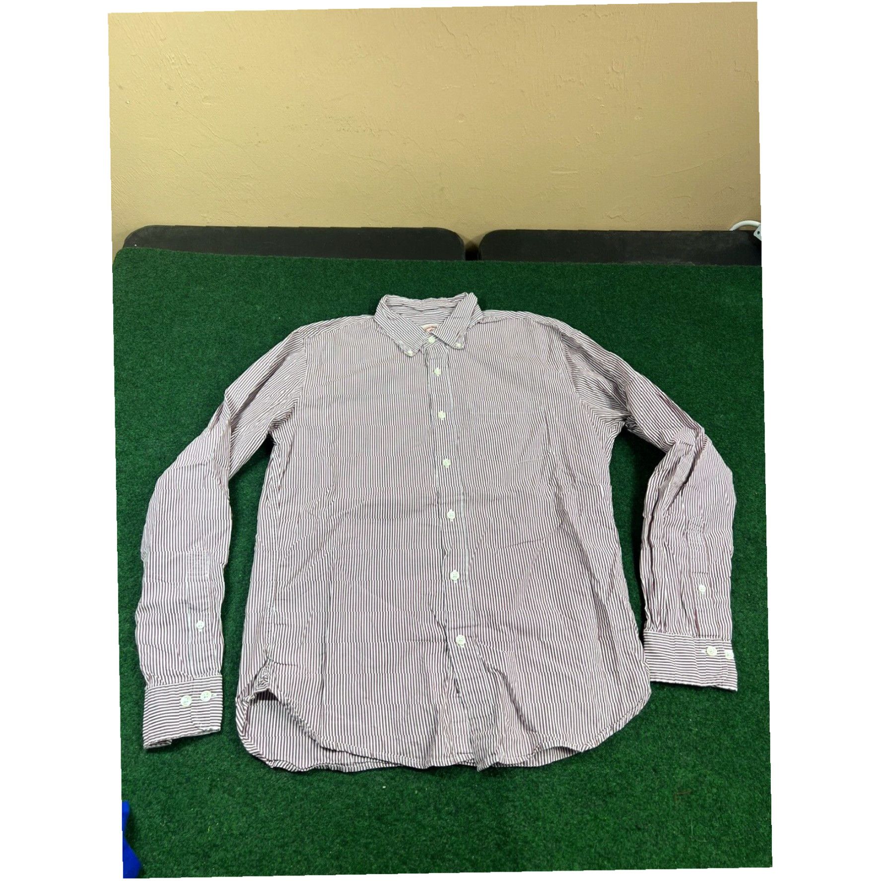 Brooks Brothers Brooks Brothers Button Down Mens Medium Striped White Long Sleeve red white Size US M / EU 48-50 / 2 - 1 Thumbnail