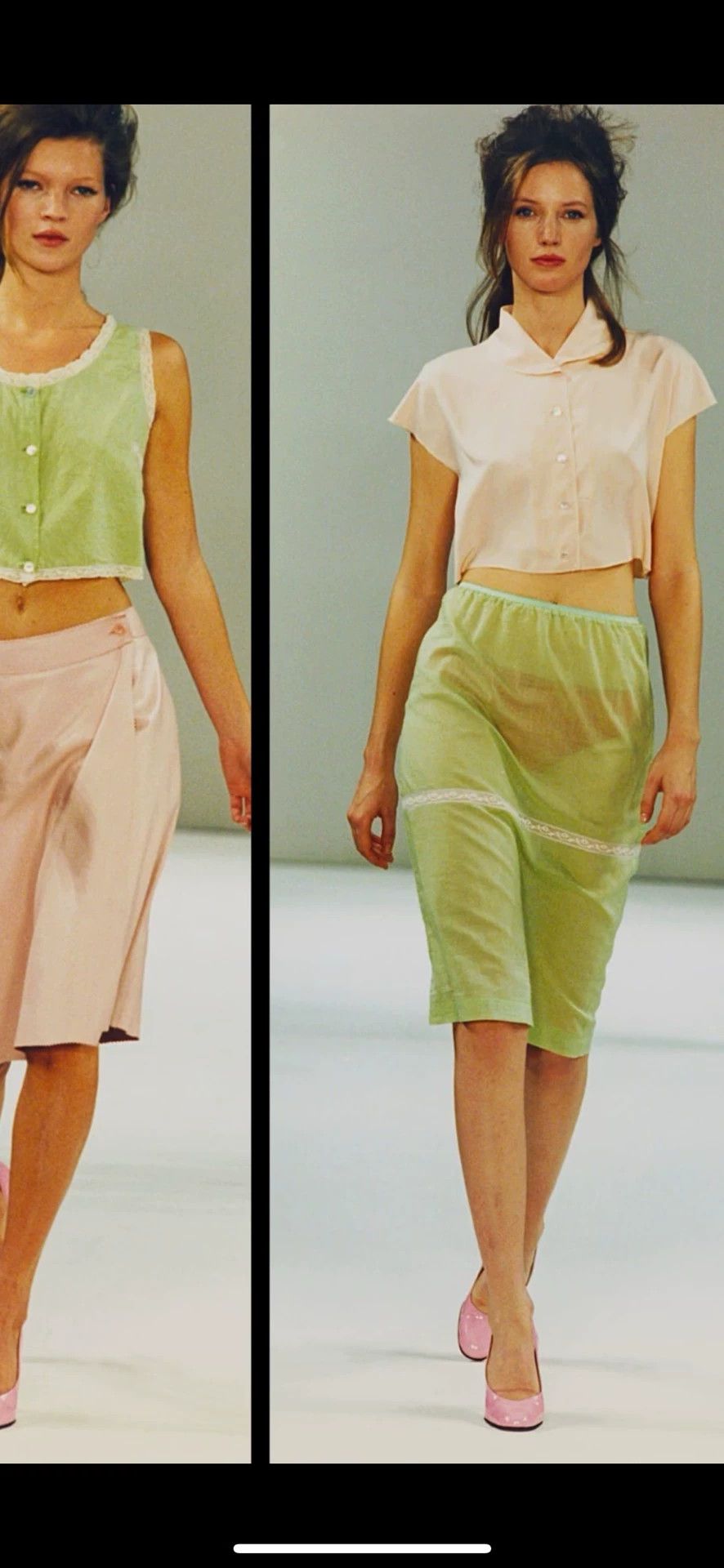 Prada Prada Silk & Leather Sheer Midi Skirt 38 98 New Size 26" / US 2 / IT 38 - 1 Thumbnail
