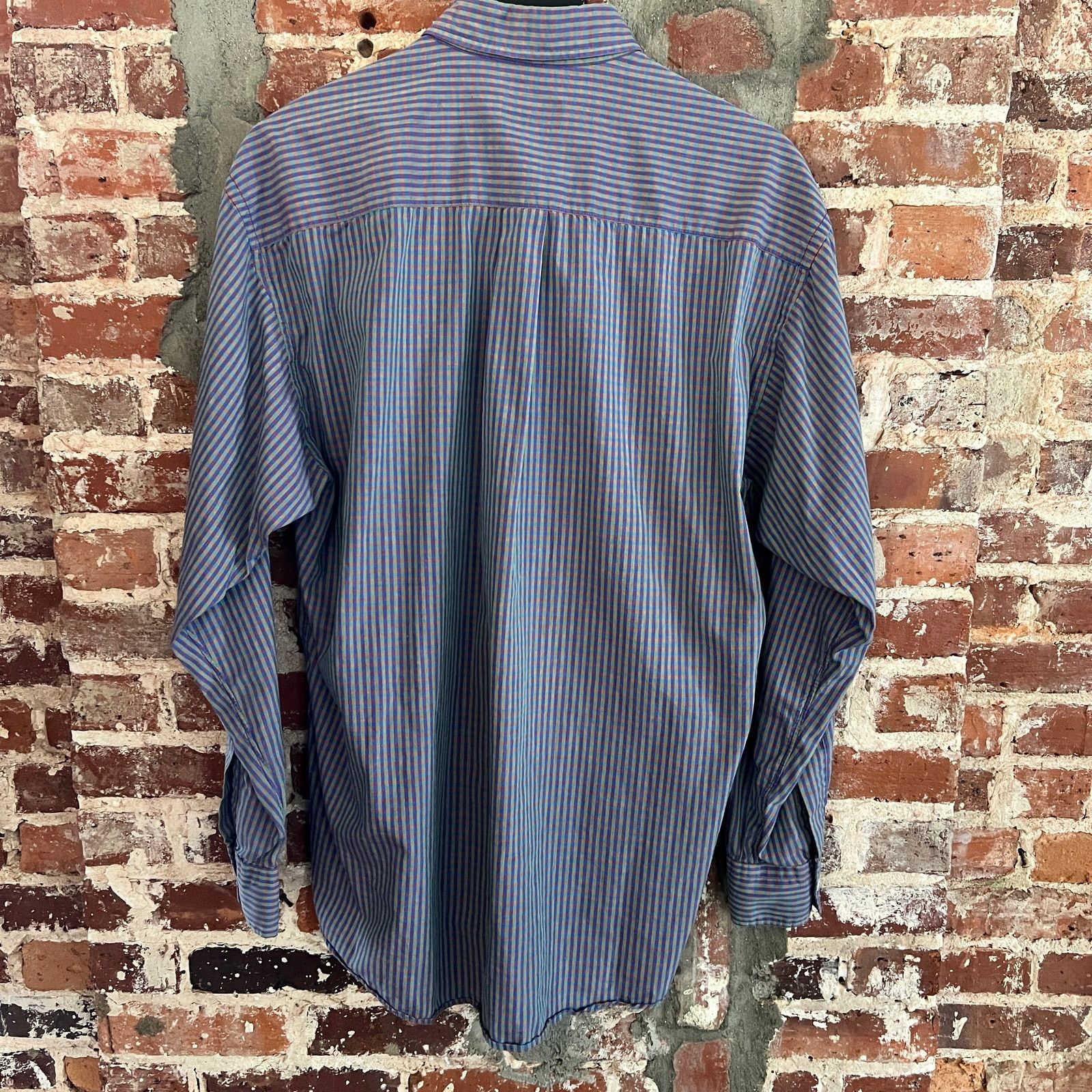 Gitman Bros. Gitman Bros Green Purple LS Button Down Shirt L 24.5x32 Size US L / EU 52-54 / 3 - 7 Thumbnail