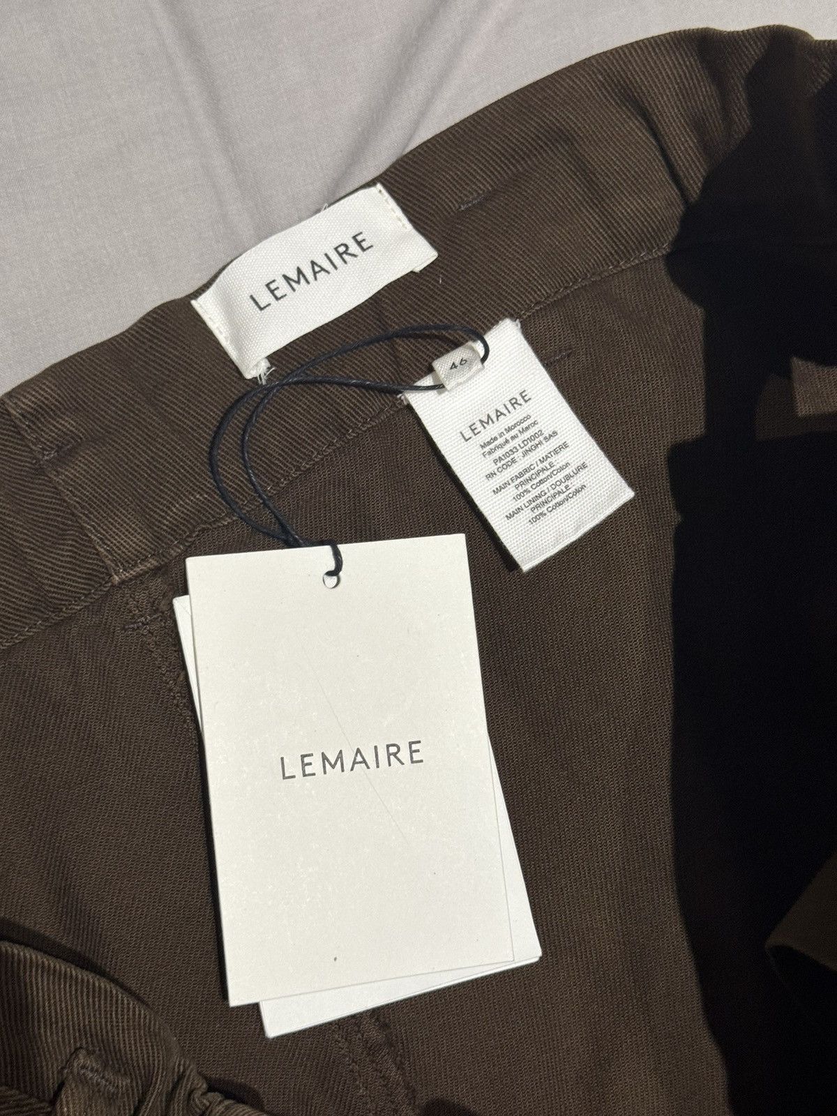 Lemaire Brown SS23 Judo Straight-Leg Garment-Dyed Cotton-Twill Pants Size US 30 / EU 46 - 4 Thumbnail