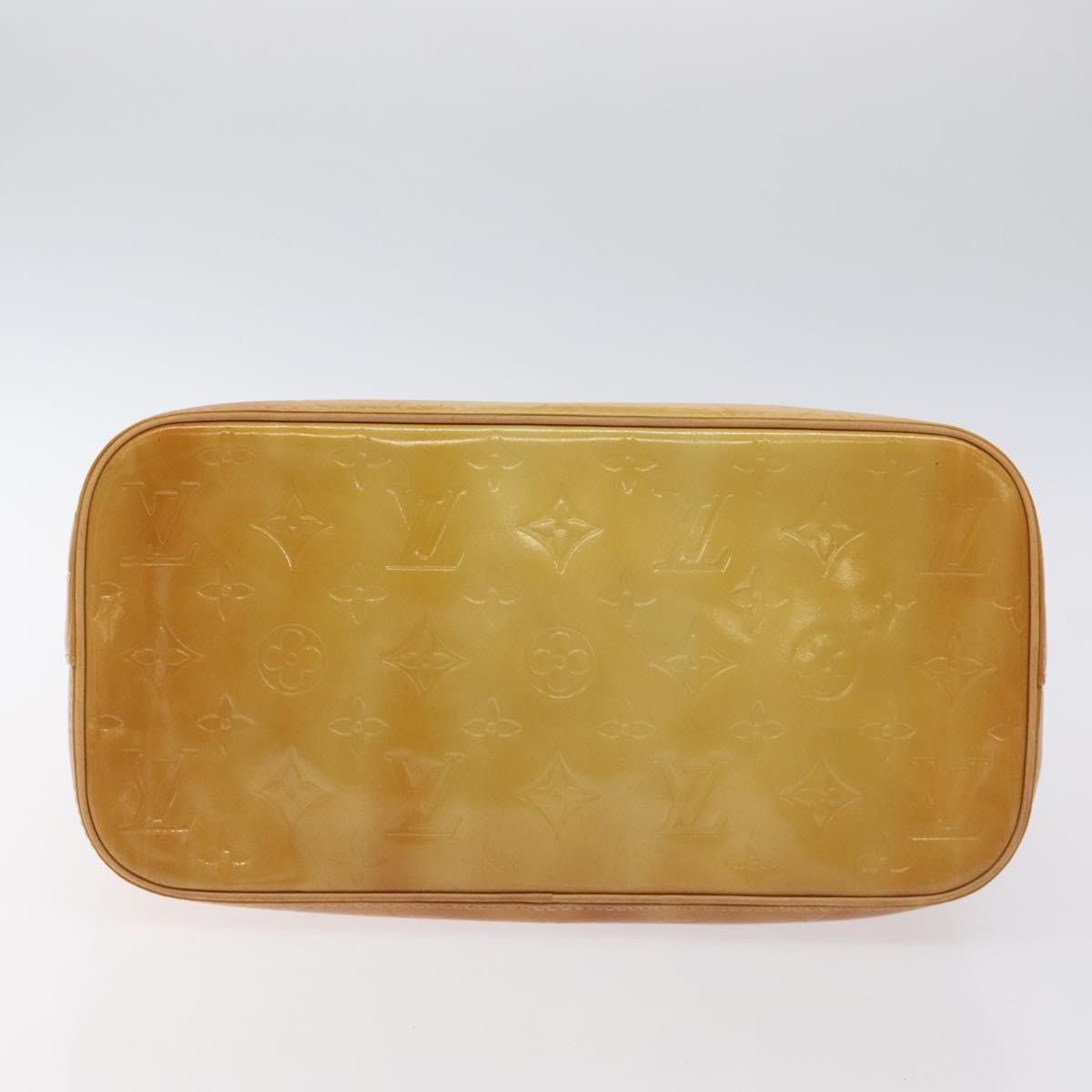 Louis Vuitton LOUIS VUITTON Monogram Vernis Houston Hand Bag Beige M91004 Size ONE SIZE - 9 Thumbnail