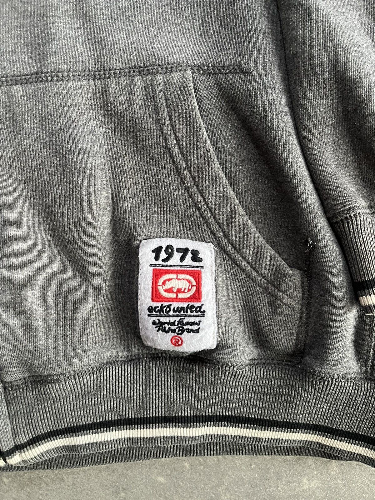 Ecko Unltd. Ecko Unltd. Big Spellout Rhino Logo Baggy Zip Hoodie L XL Size US L / EU 52-54 / 3 - 8 Thumbnail