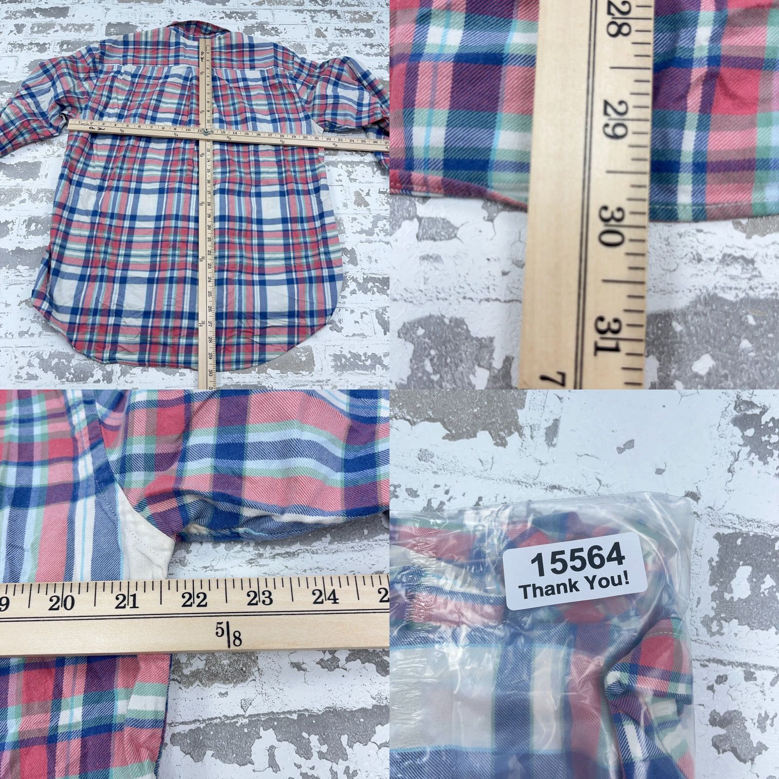 Vineyard Vines Vineyard Vines Flannel Shirt Men Medium Blue Pink Plaid Button Up Whale Shirt Shirt? Size US M / EU 48-50 / 2 - 8 Thumbnail