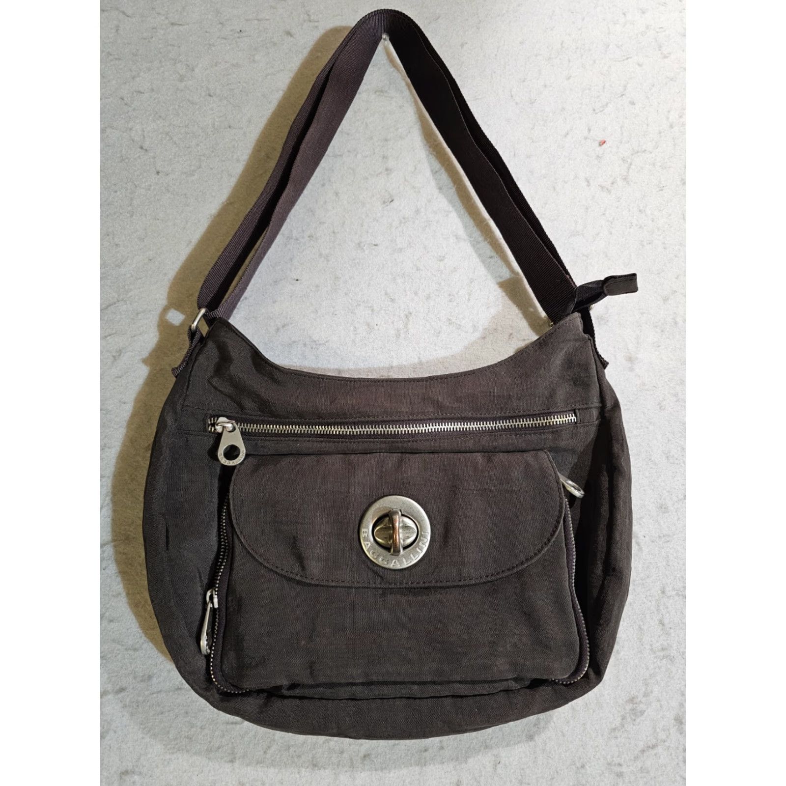 Vintage baggallini Prague Travel Bag Brown International Collection PRAG595 Women Medium Bag Size ONE SIZE - 4 Thumbnail