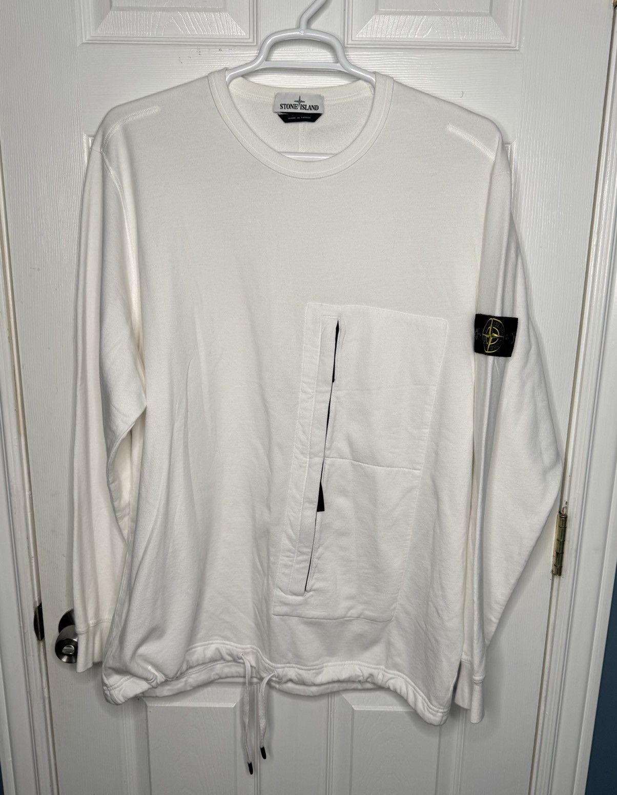 Stone Island Stone Island Sweater Cotton Sweater w/ Pocket & Drawstring Size US XXL / EU 58 / 5 - 1 Thumbnail