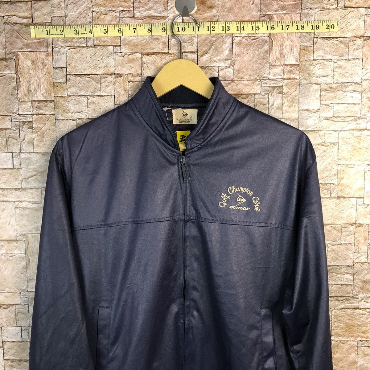 Dunlop vintage Dunlop Dark Blue Bombers Jacket #A377 Size US M / EU 48-50 / 2 - 2 Thumbnail
