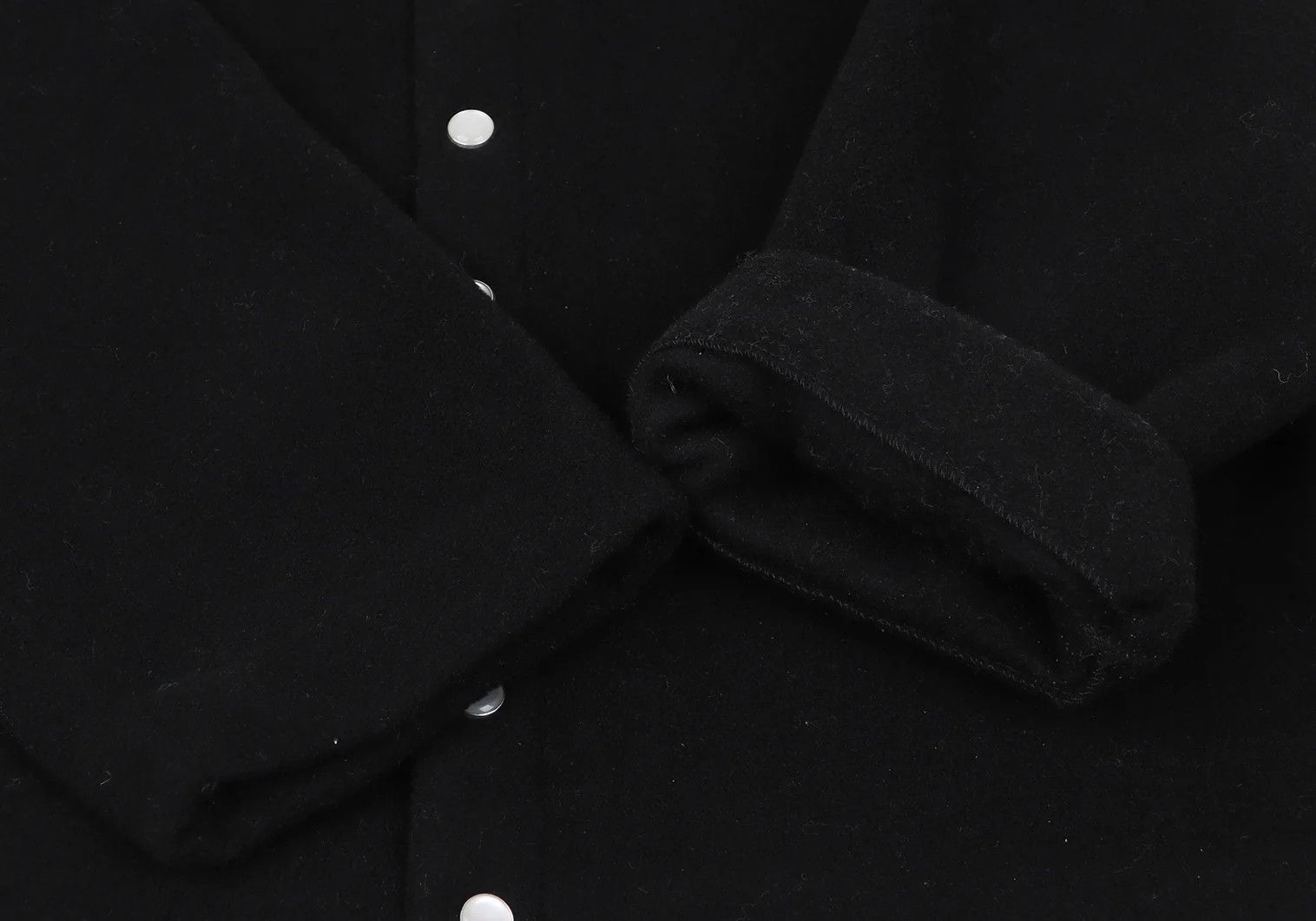 agnes b. Fleece Snap Button Jacket in Black Size 1 Size US S / EU 44-46 / 1 - 6 Thumbnail