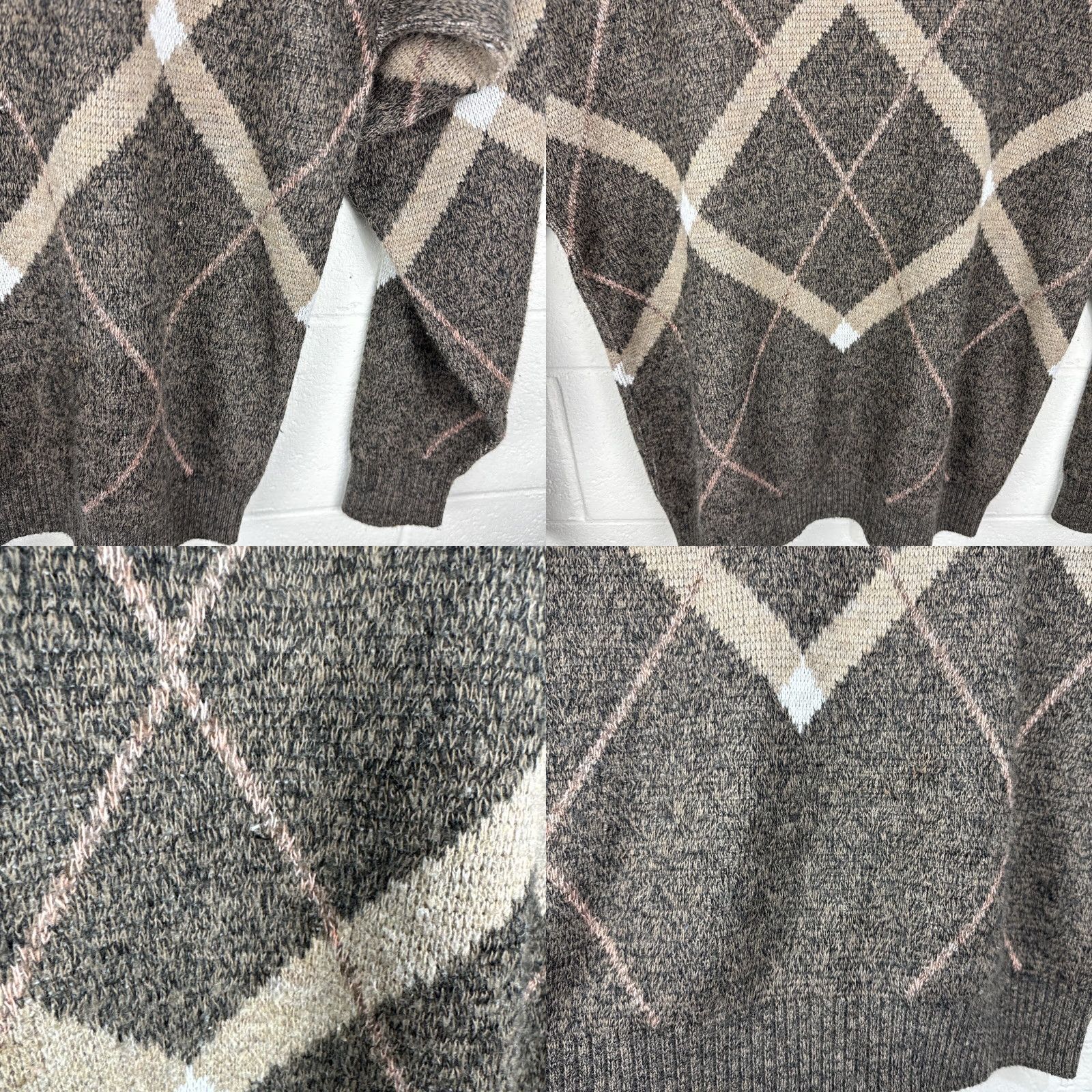 London Fog VINTAGE London Fog Sweater Mens XL Brown Knit Pullover Geometric 90s Lounge Casual Travel Heavyweight Wool Acrylic Crew Neck Long Sleeve Logo Cropped? Size US XL / EU 56 / 4 - 8 Thumbnail