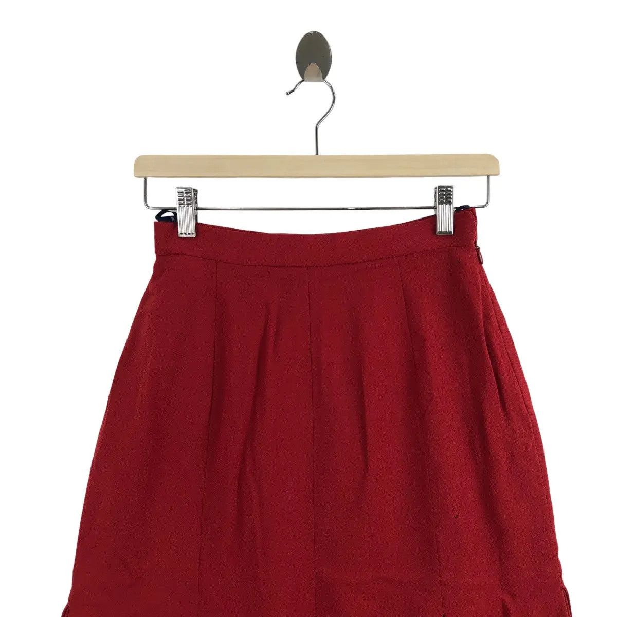 Givenchy Vtg GIVENCHY NOUVELLE BOUTIQUE Panel Midi Skirt Pencil Yoke Size 24" / US 00 / IT 34 - 2 Thumbnail