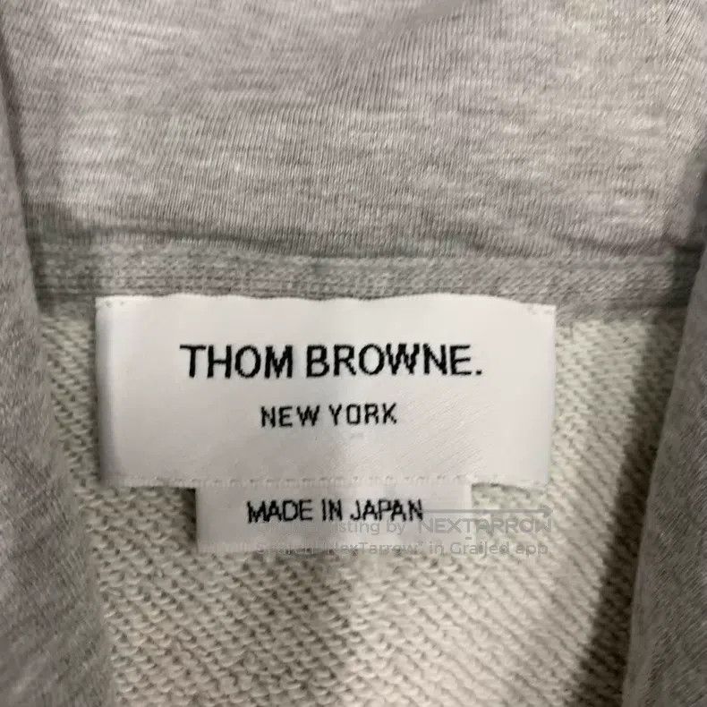 Thom Browne Thom Browne Gray four-striped jacket Size US L / EU 52-54 / 3 - 6 Thumbnail