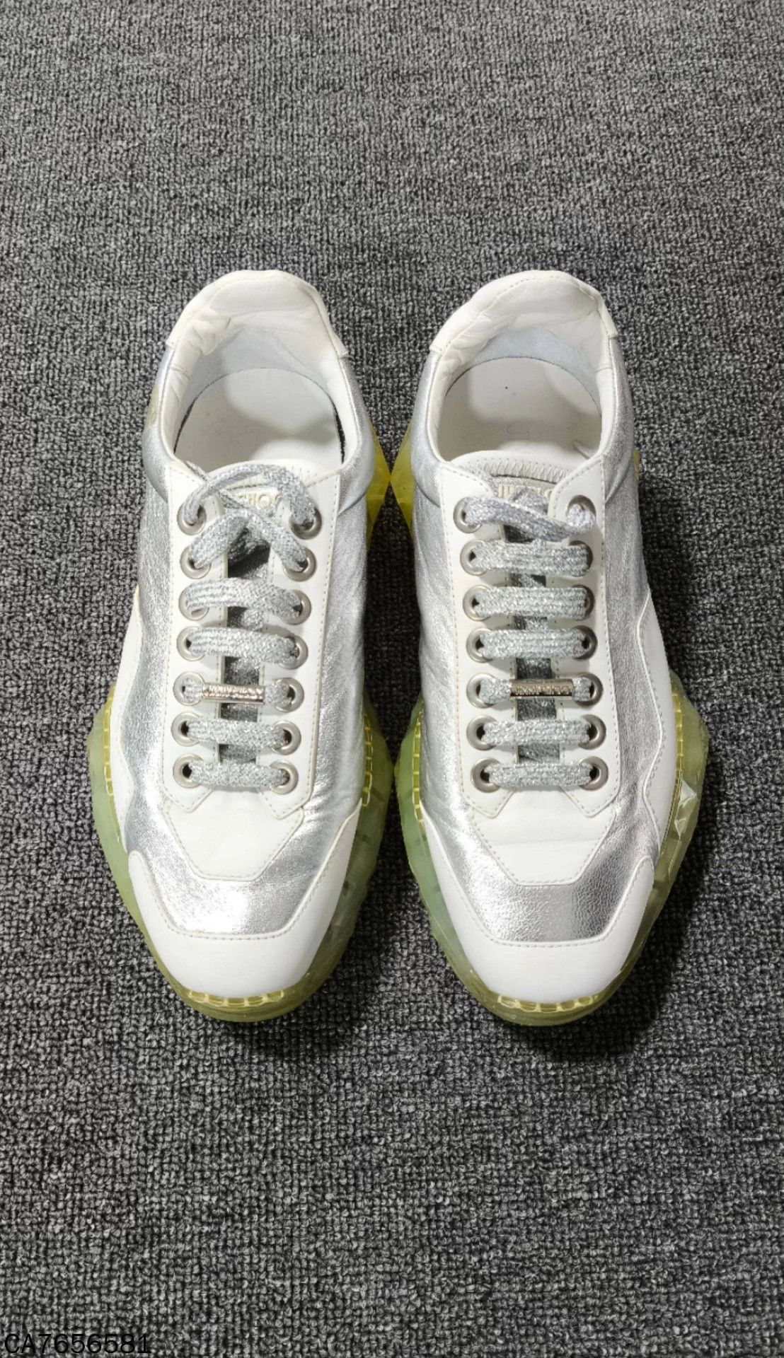 Jimmy Choo Jimmy Choo silver platform sneakers women's 37 Size US 6 / IT 36 - 2 Thumbnail
