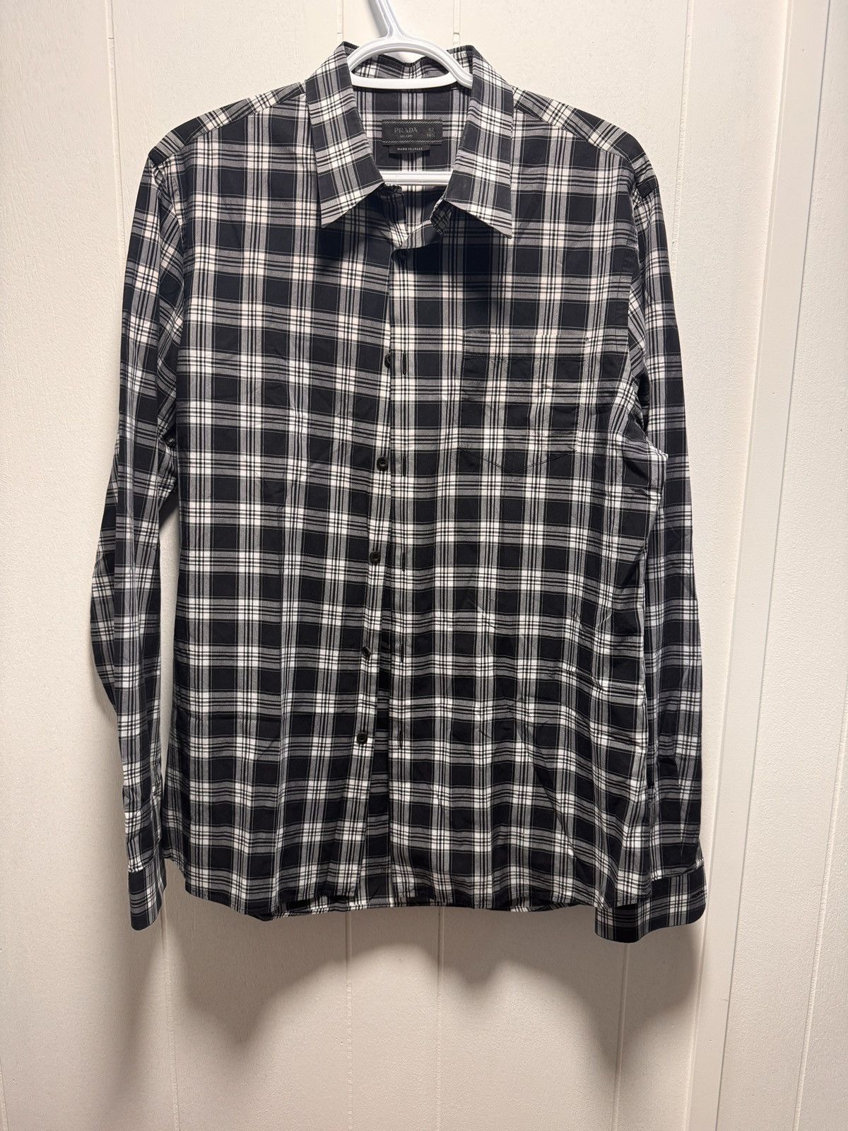 Prada Prada Button Up Long Sleeve Shirt Size US XS / EU 42 / 0 - 1 Thumbnail