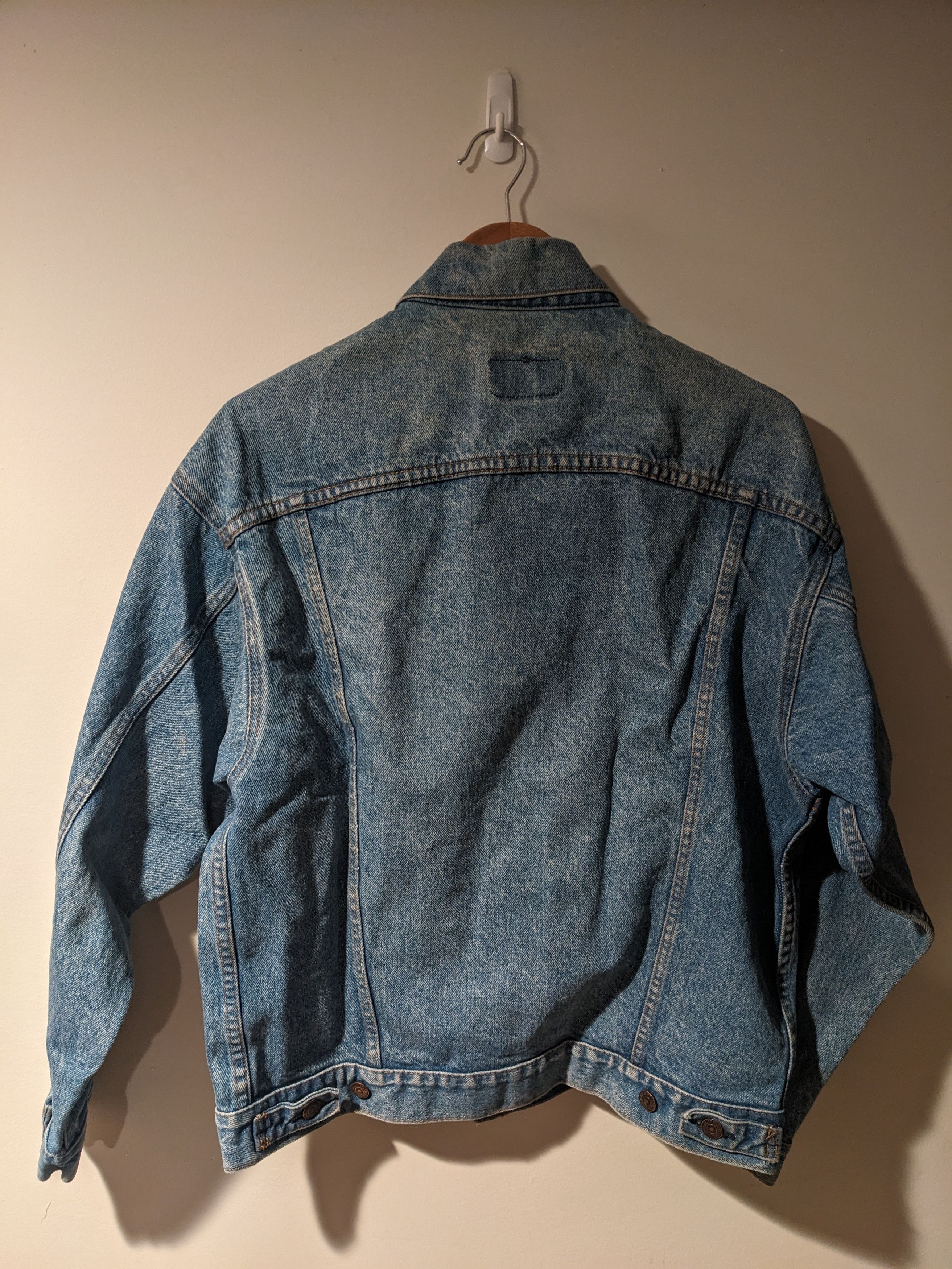 Levi's × Vintage Vintage 90s Levi Blue Medium Denim Trucker Jacket Size US M / EU 48-50 / 2 - 6 Thumbnail