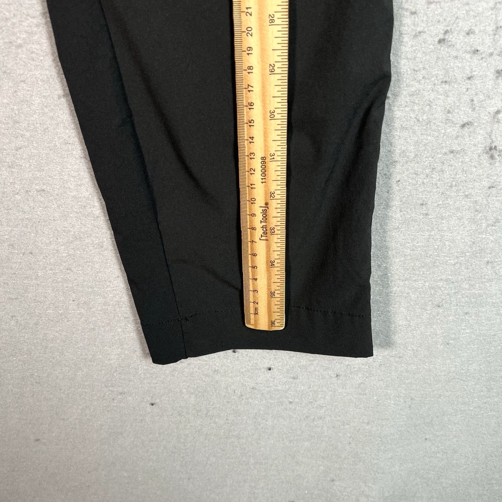 Mango VINTAGE Mango Pants Womens Small Black Tapered Leg Stretch Size 28" / US 6 / IT 42 - 4 Thumbnail