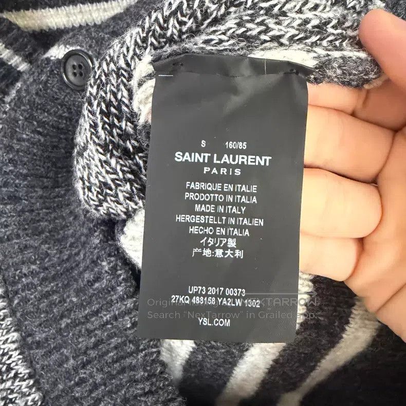 Saint Laurent Paris Saint Laurent Paris College Style Tweed Knitted Cardigan i Size US S / EU 44-46 / 1 - 3 Thumbnail