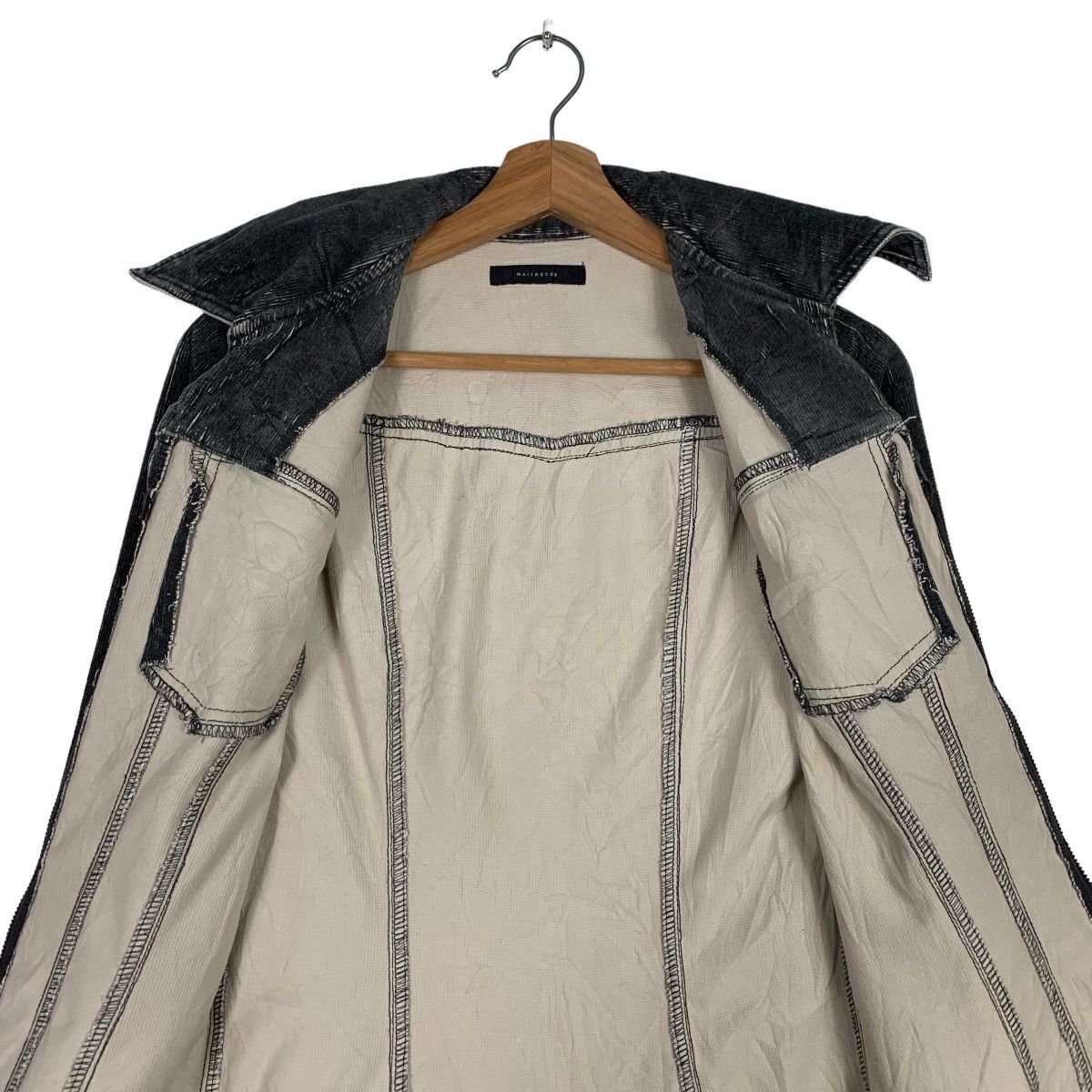 Japanese Brand MAITRESSE Corduroy Overcoat Jacket #0101-C6 Size S / US 4 / IT 40 - 13 Thumbnail