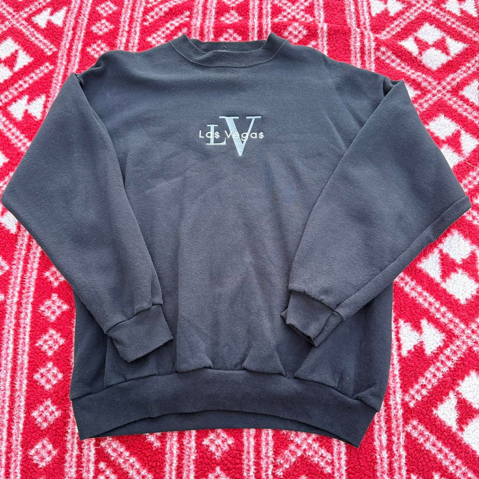 Tultex Vintage 90s Las Vegas Sweatshirt Large Tultex Size US L / EU 52-54 / 3 - 1 Thumbnail