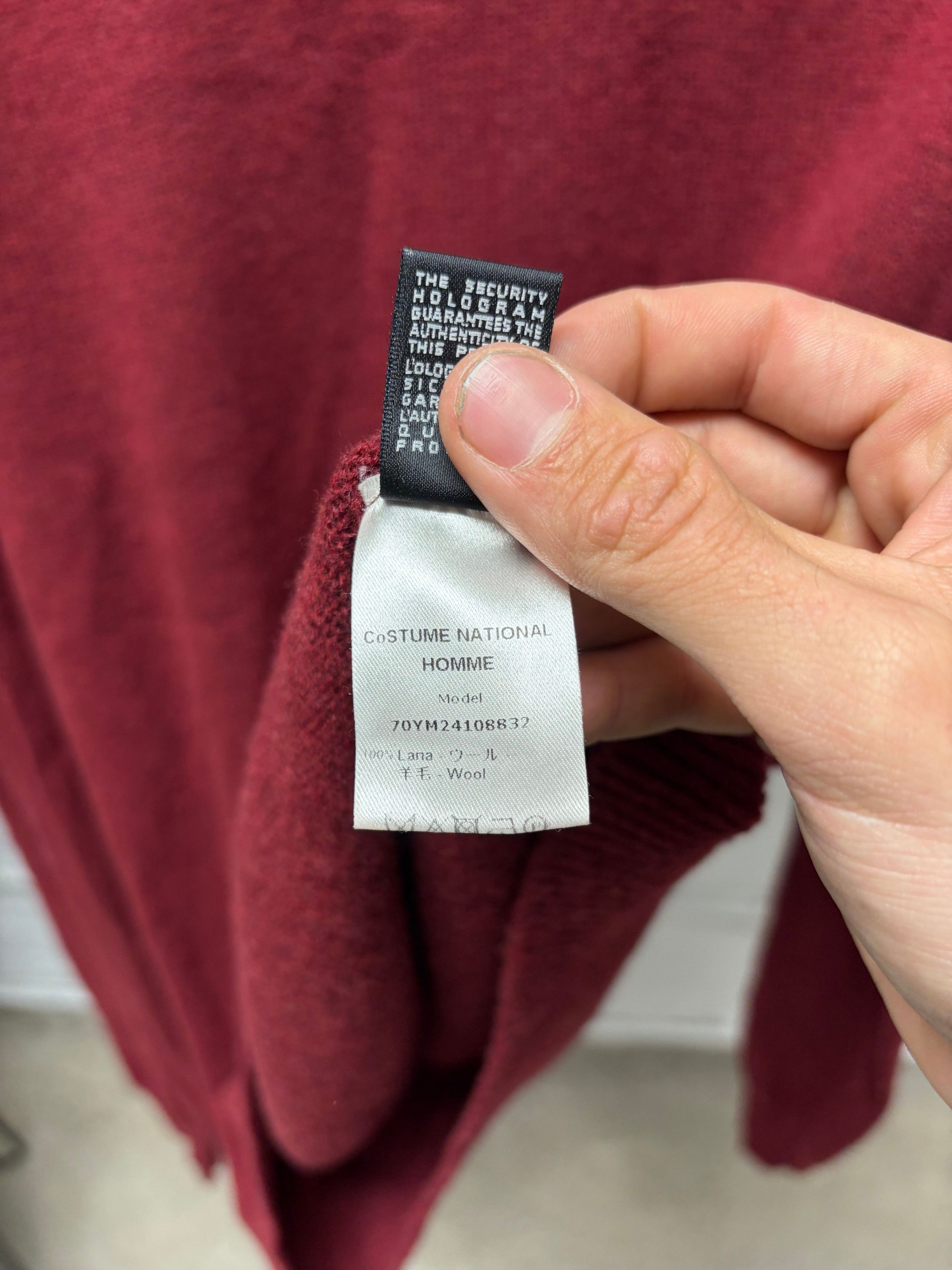 Costume National Costume National Homme ‘Burnt Red’ 100% Wool Sweater Size US L / EU 52-54 / 3 - 4 Thumbnail