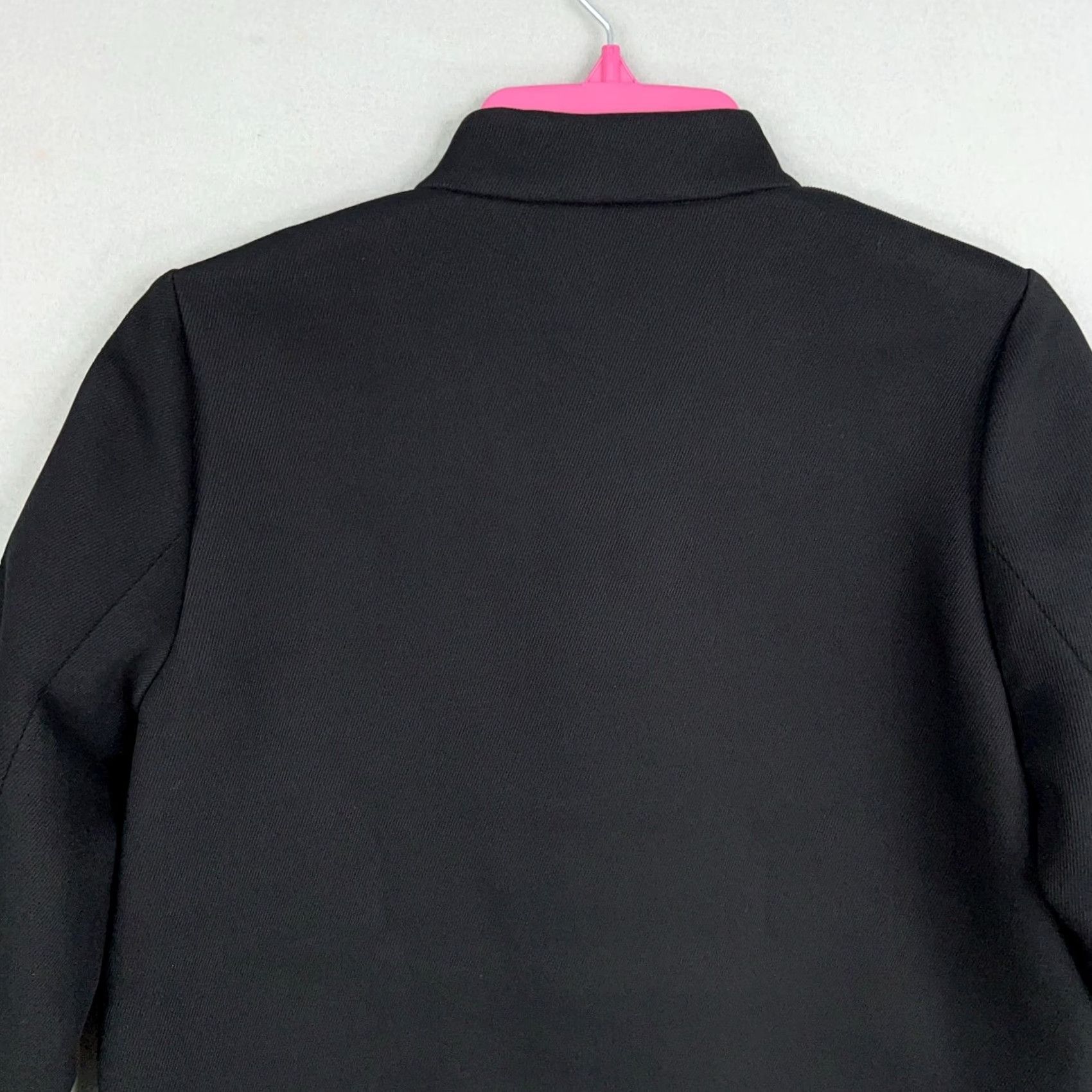 J.Crew J.CREW Jacket Women 6 Black Navy Blue Twill Blazer Mandarin Preppy Career Shirt? Size M / US 6-8 / IT 42-44 - 7 Thumbnail