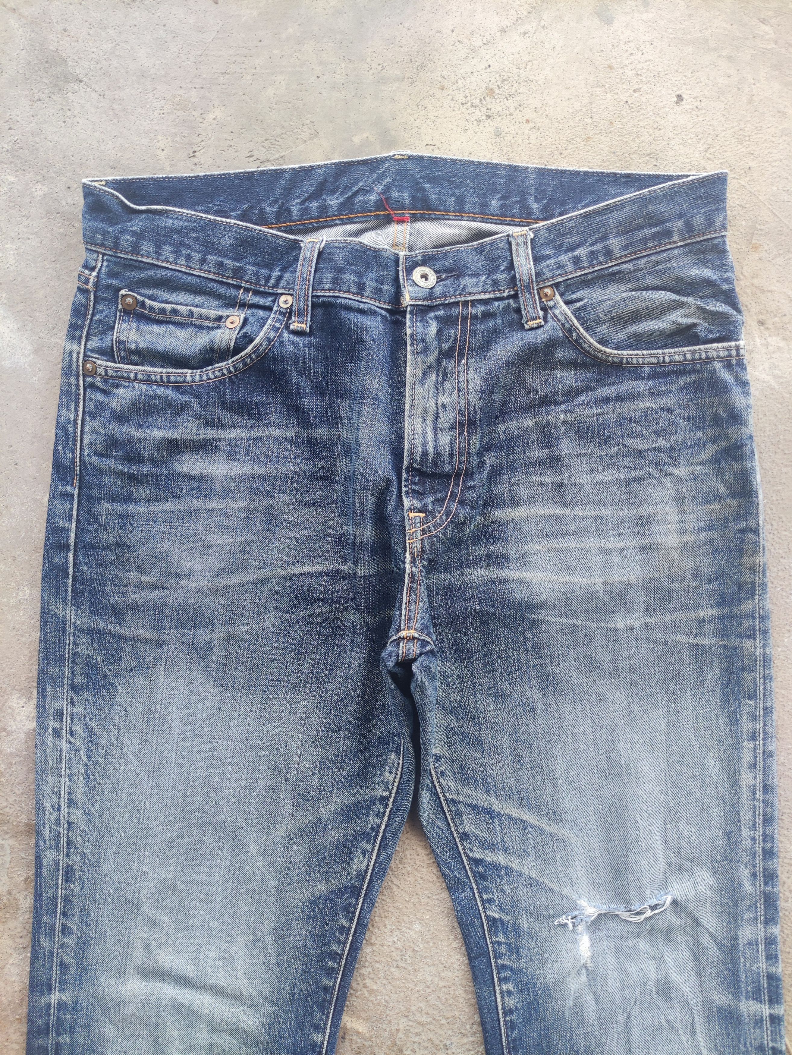 Japanese Brand Vintage Japanese Denim Distress Faded Pants Size US 34 / EU 50 - 3 Thumbnail