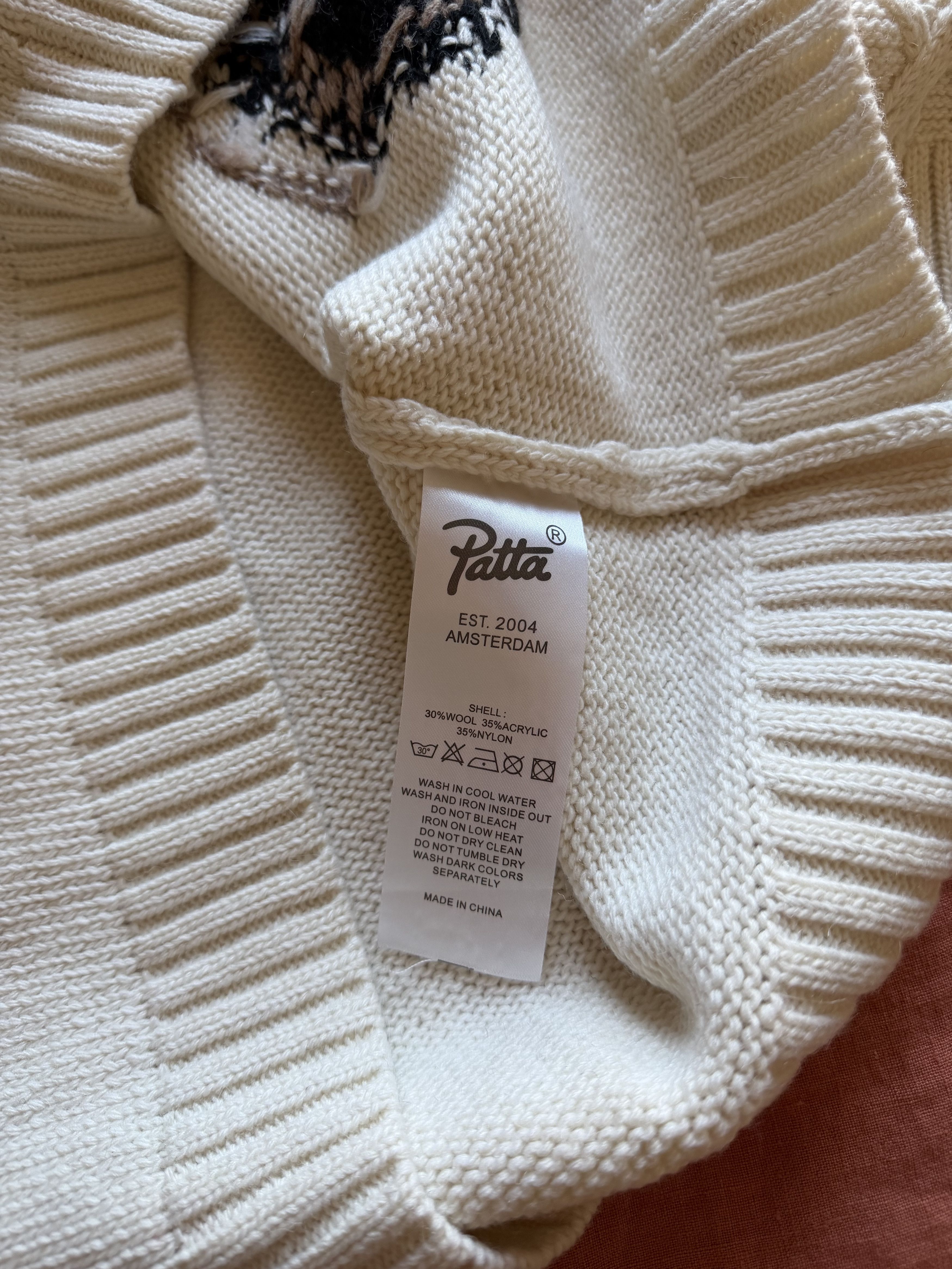 Patta Patta Perfect Day Knit Cardigan in White Size US XL / EU 56 / 4 - 7 Thumbnail