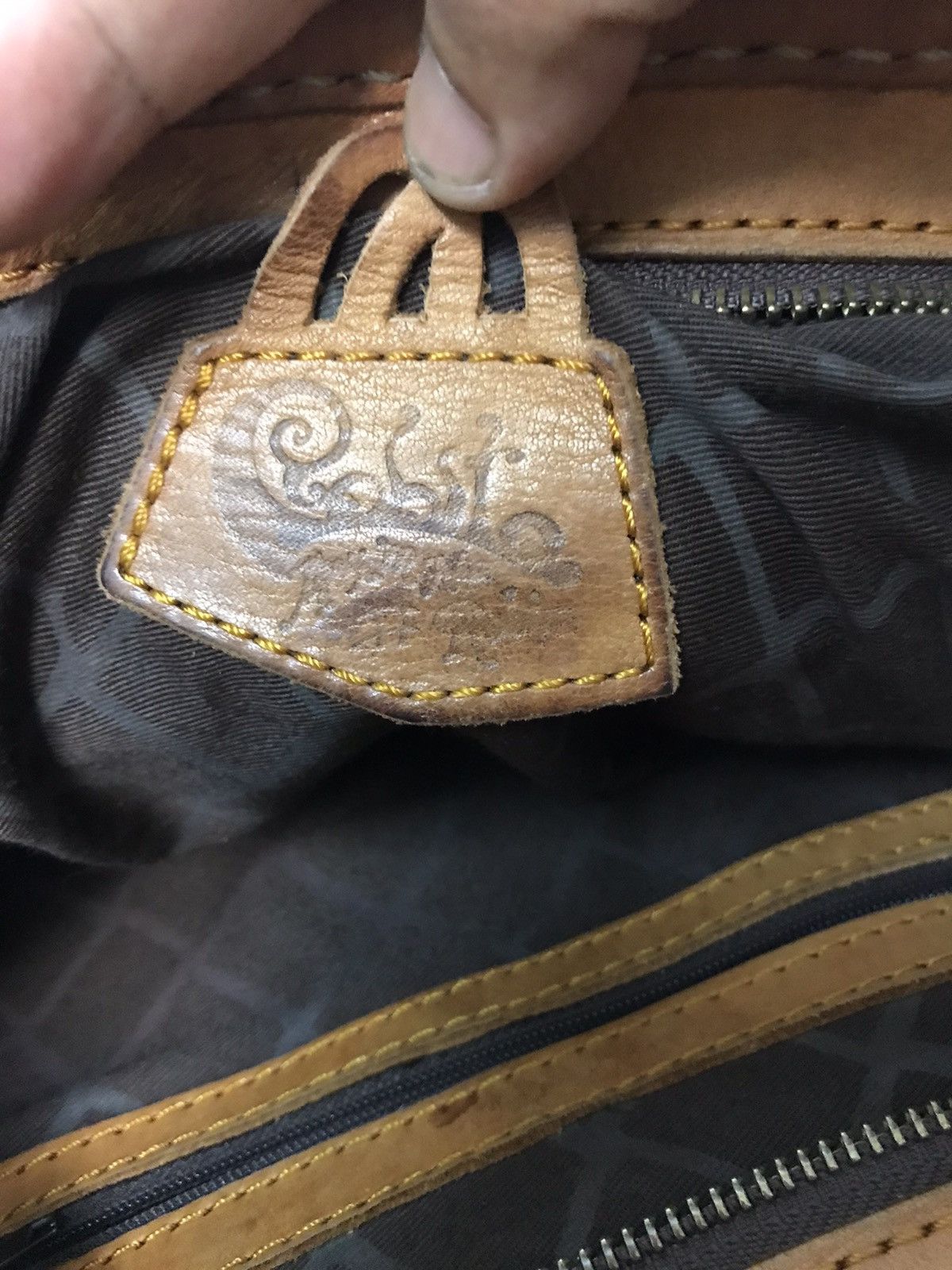 Leather × Vintage Japanese Robita Folita Brown Leathers Bag Size ONE SIZE - 10 Thumbnail