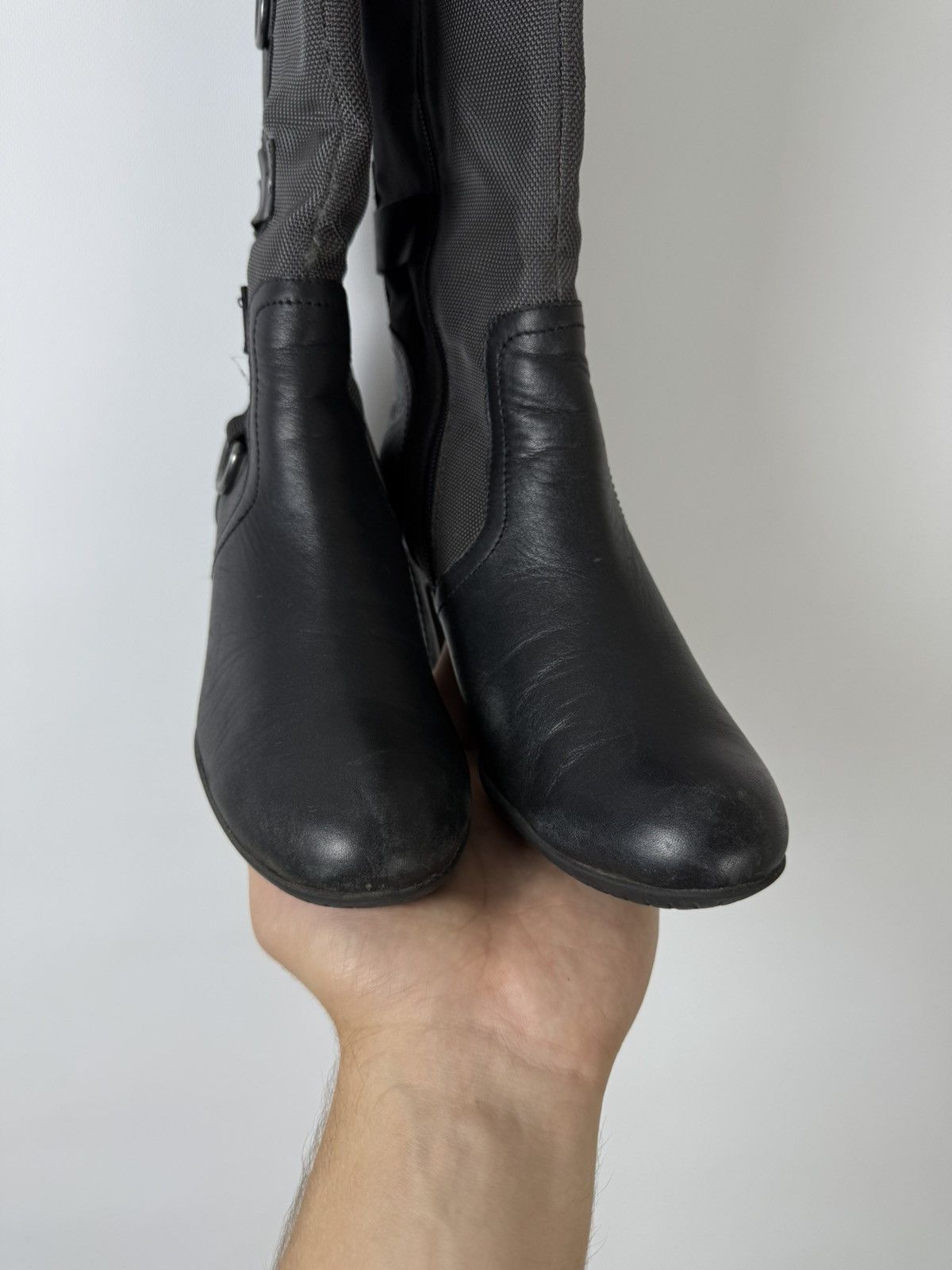 Replay Replay Leather Double Zip Adjustable Riding Boots Lgb Guidi Size US 9 / IT 39 - 5 Thumbnail