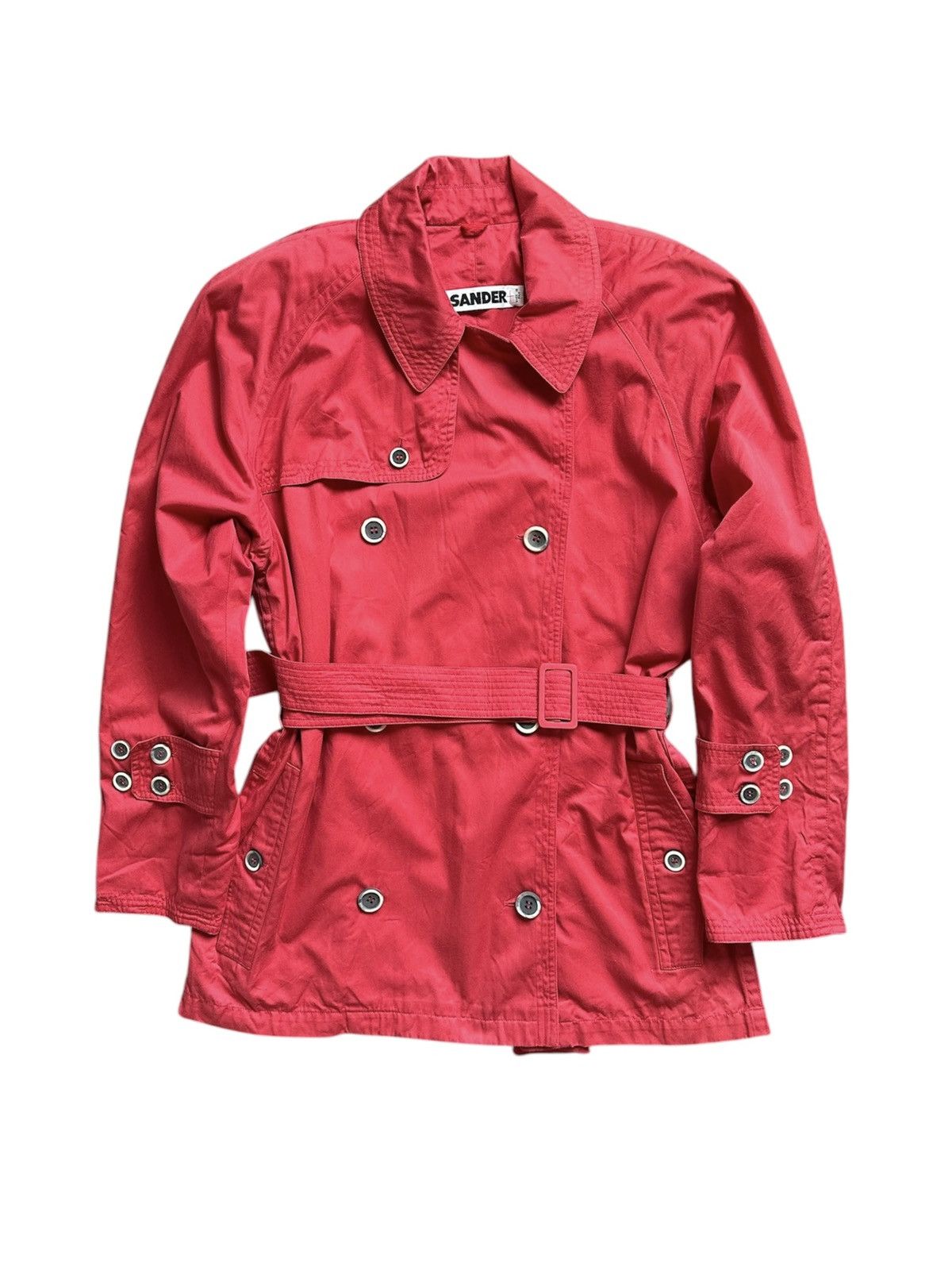 Jil Sander Jil Sander plus vintage short belted trench coat Size XL / US 12-14 / IT 48-50 - 1 Thumbnail
