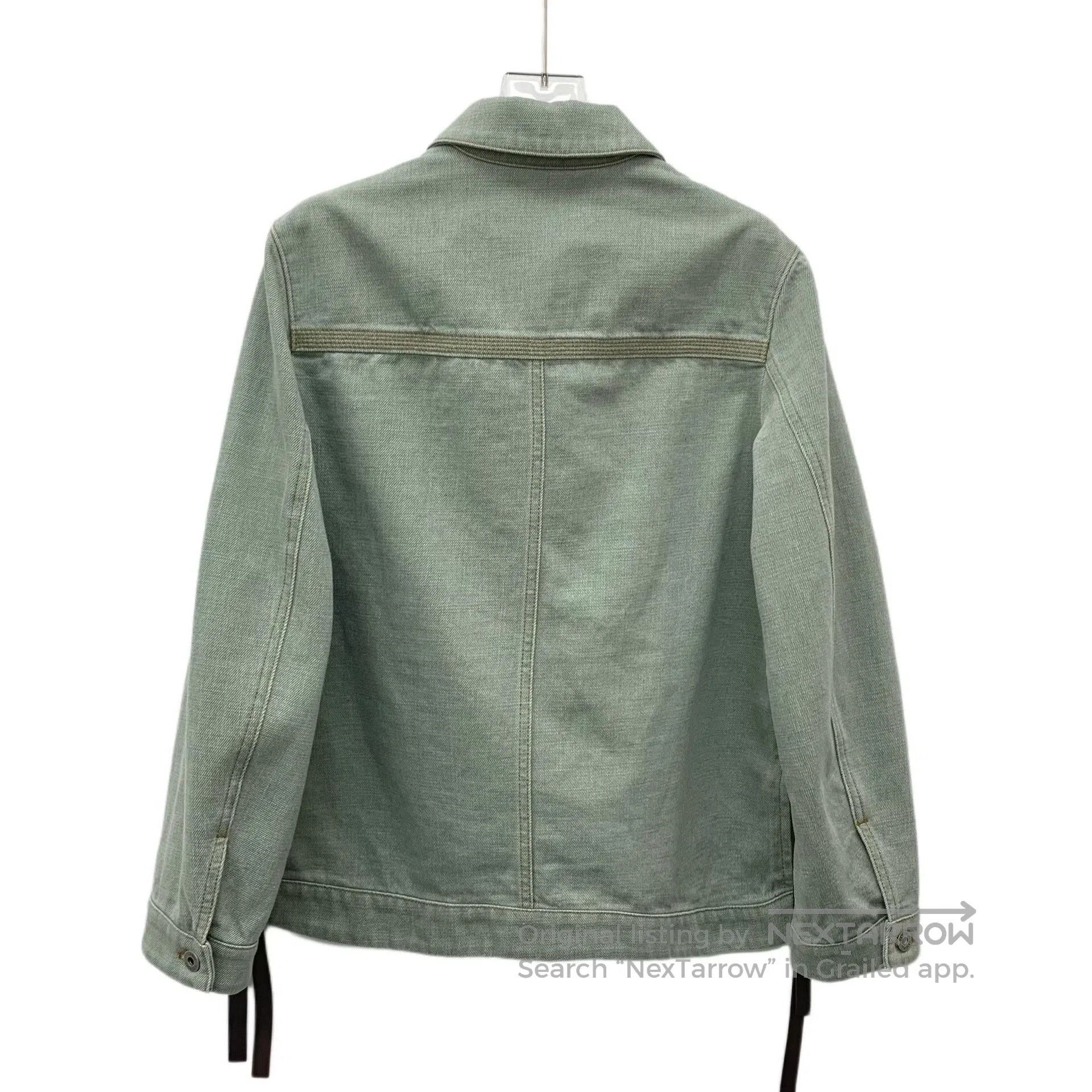 Loewe Loewe Green Vintage Denim Jacket. Size XXS / US 00 / IT 34 - 2 Thumbnail