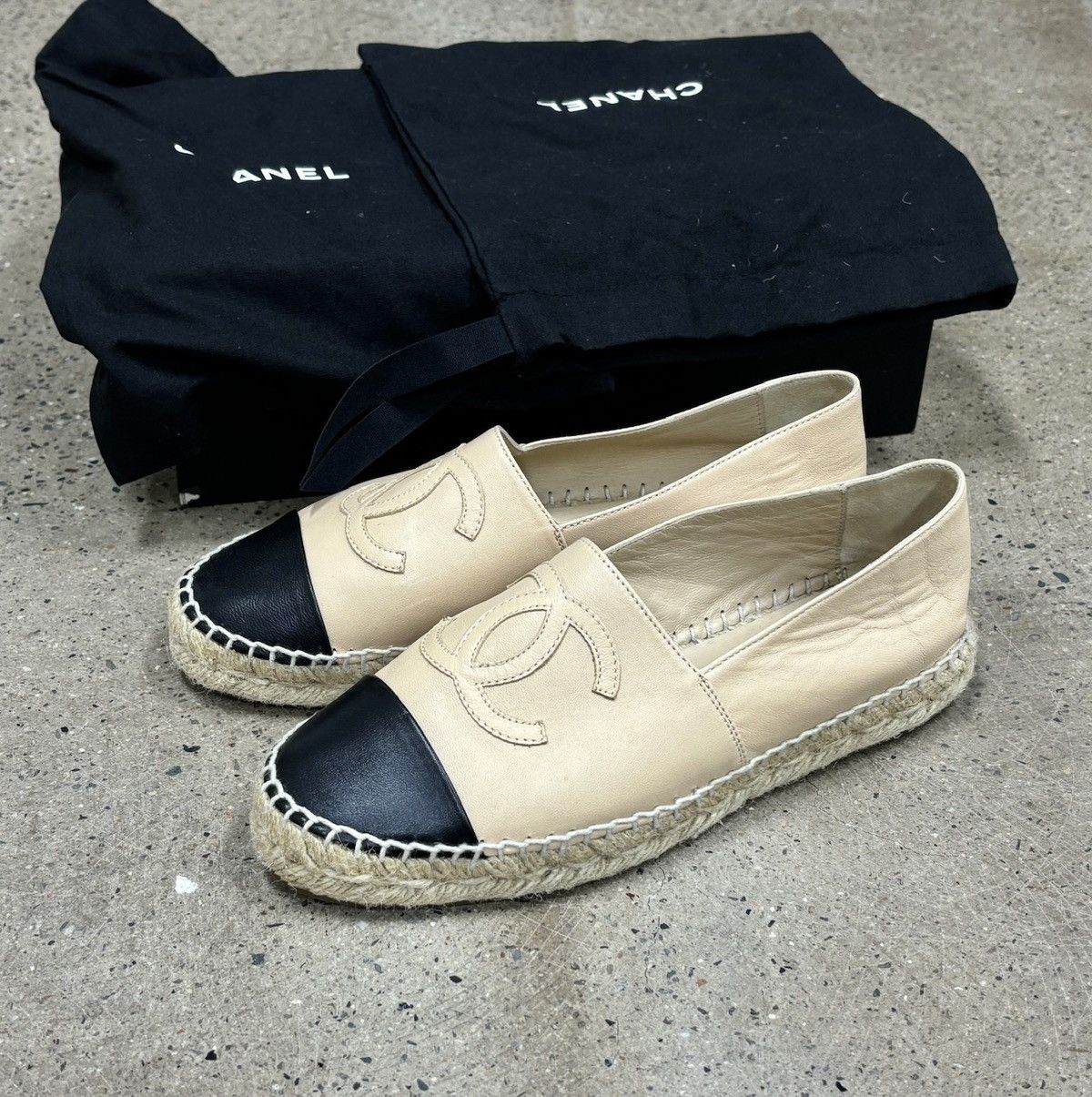 Chanel espadrilles Shoes，Sheepskin patchwork