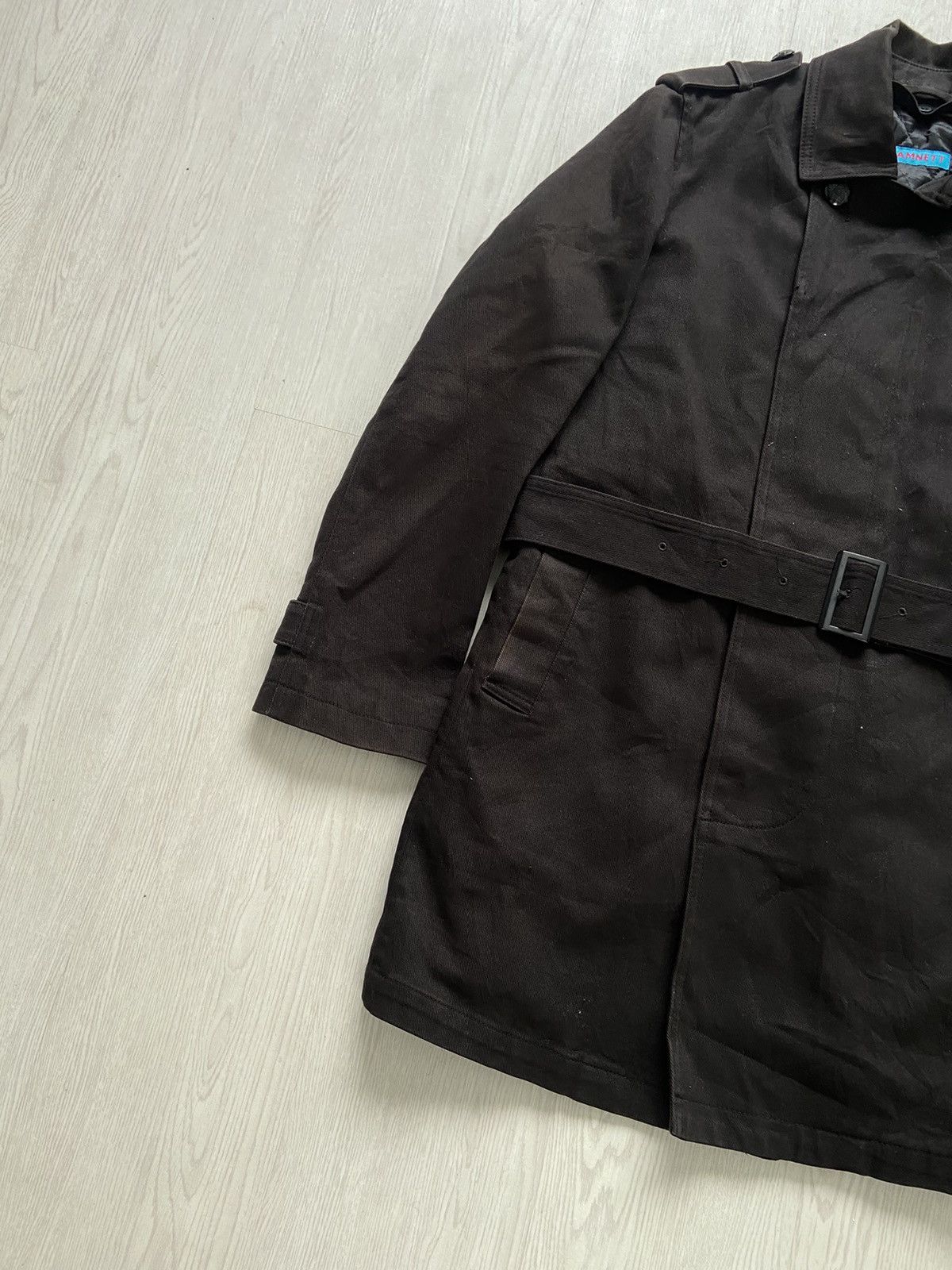 Boy London × Katharine Hamnett London Vintage 1990’s Katharine Hamnett Military Trench Belt Jacket Size US L / EU 52-54 / 3 - 5 Thumbnail