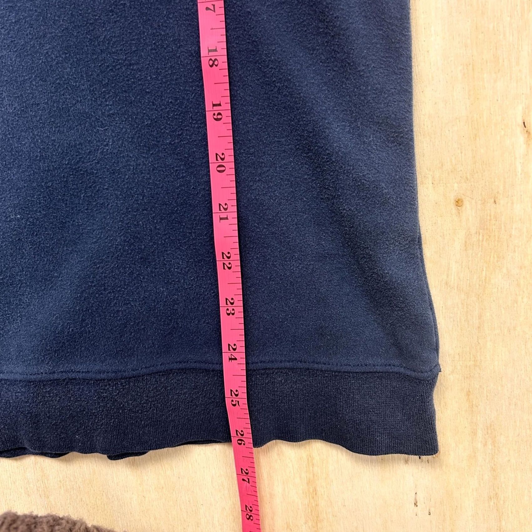 CO Vintage Liz & Co. Hoodie Womens Small Blue USA Flag Fleece 1/4 Zip Sweatshirt Size S / US 4 / IT 40 - 5 Thumbnail