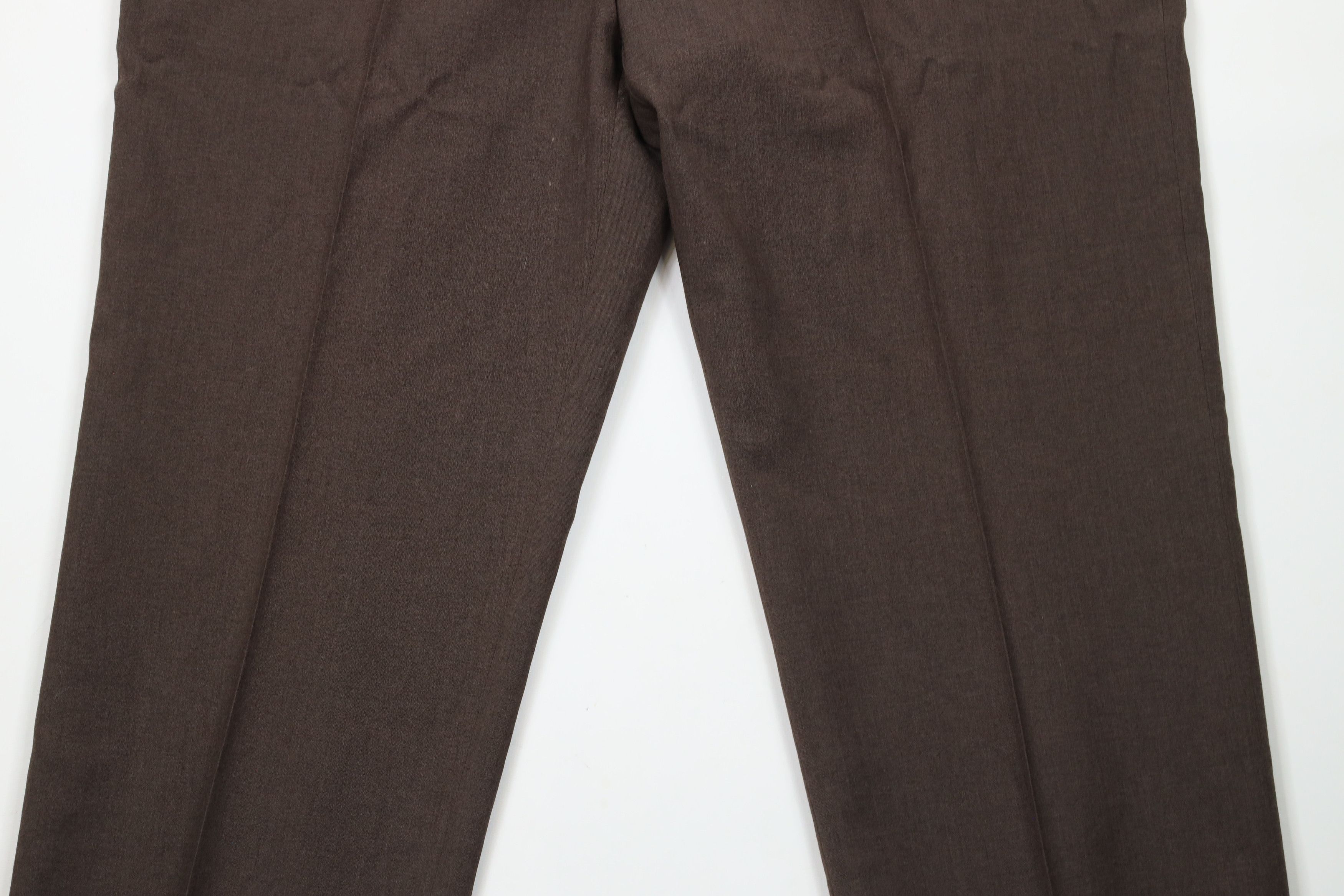 Vintage Vintage 90s Streetwear Worsted Wide Leg Chino Pants Brown Size US 42 / EU 58 - 3 Thumbnail