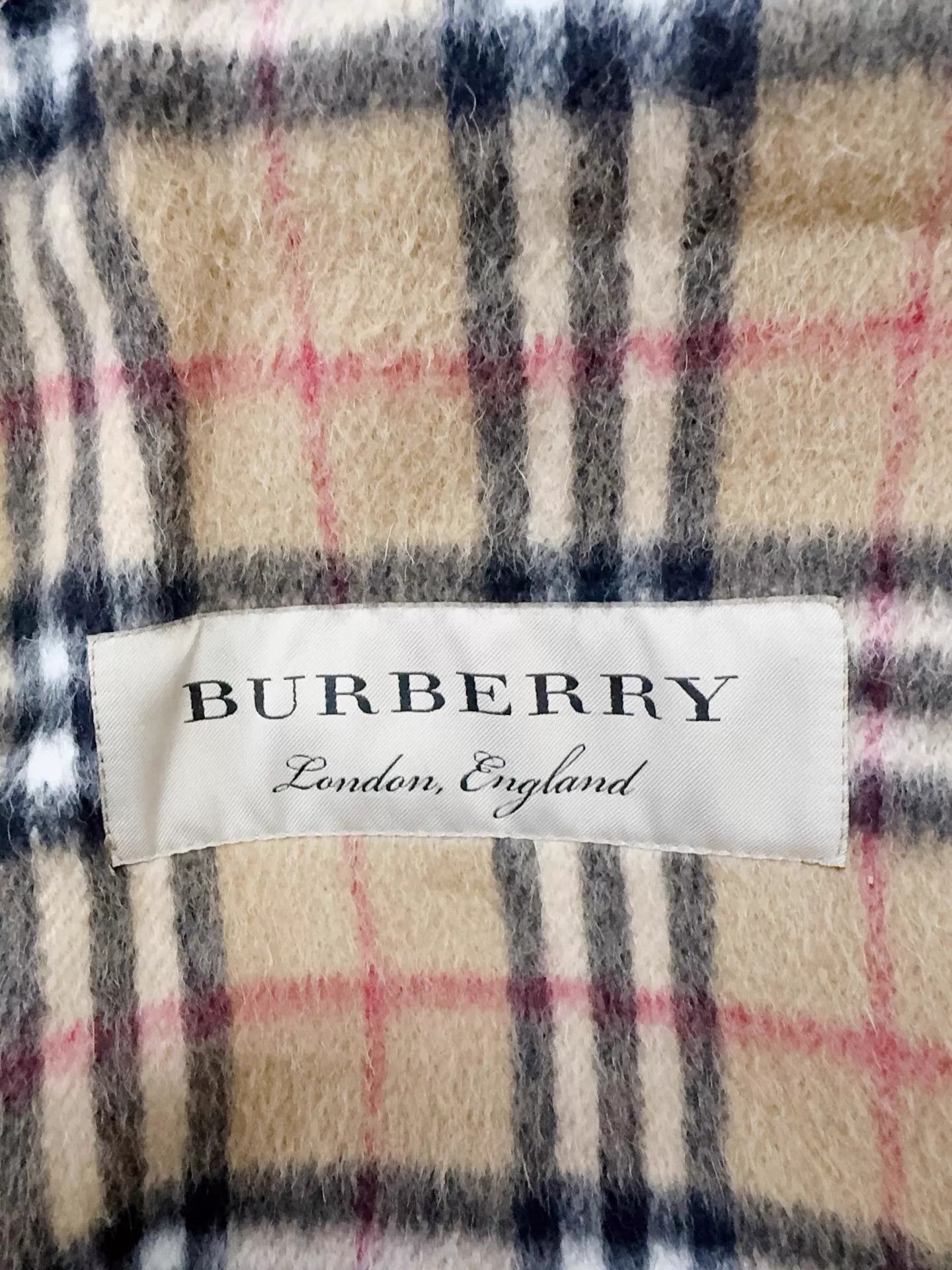 Burberry Burberry DB Check Alpaca Wool Coat UK6 New w/ Tags Size XS / US 0-2 / IT 36-38 - 5 Thumbnail