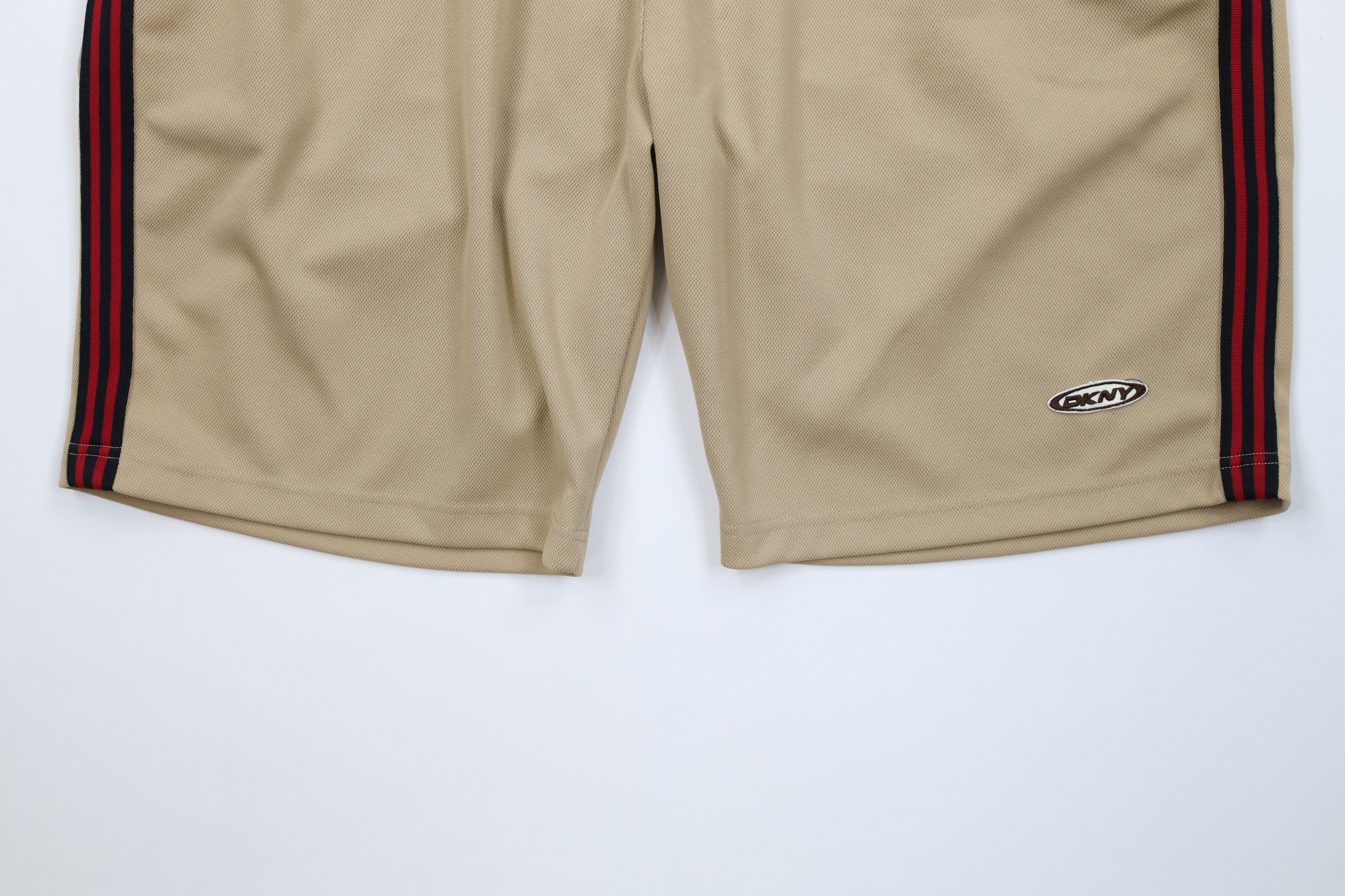 DKNY Vintage 90s DKNY Knit Above Knee Shorts Beige Khaki USA Size US 36 / EU 52 - 4 Thumbnail