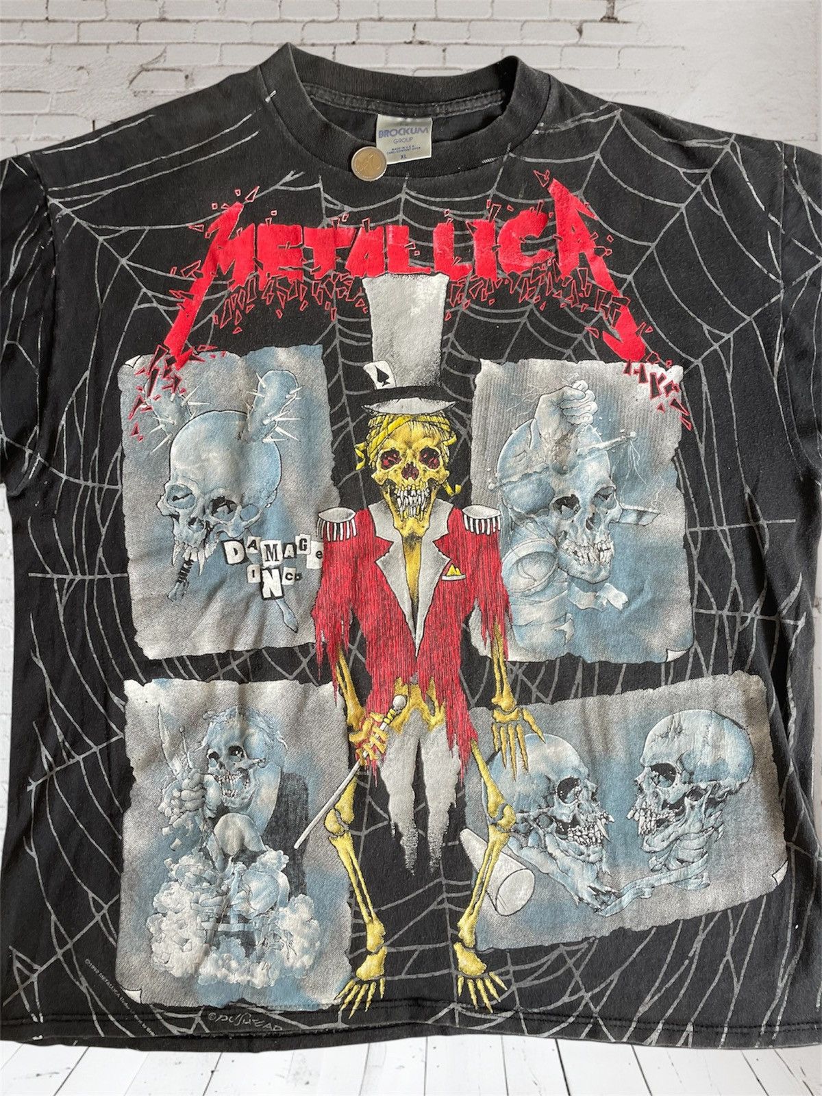 Brockum Vintage Metallica Ringmaster 1992 T-Shirt, Brockum Tag 2 Size US XL / EU 56 / 4 - 9 Thumbnail