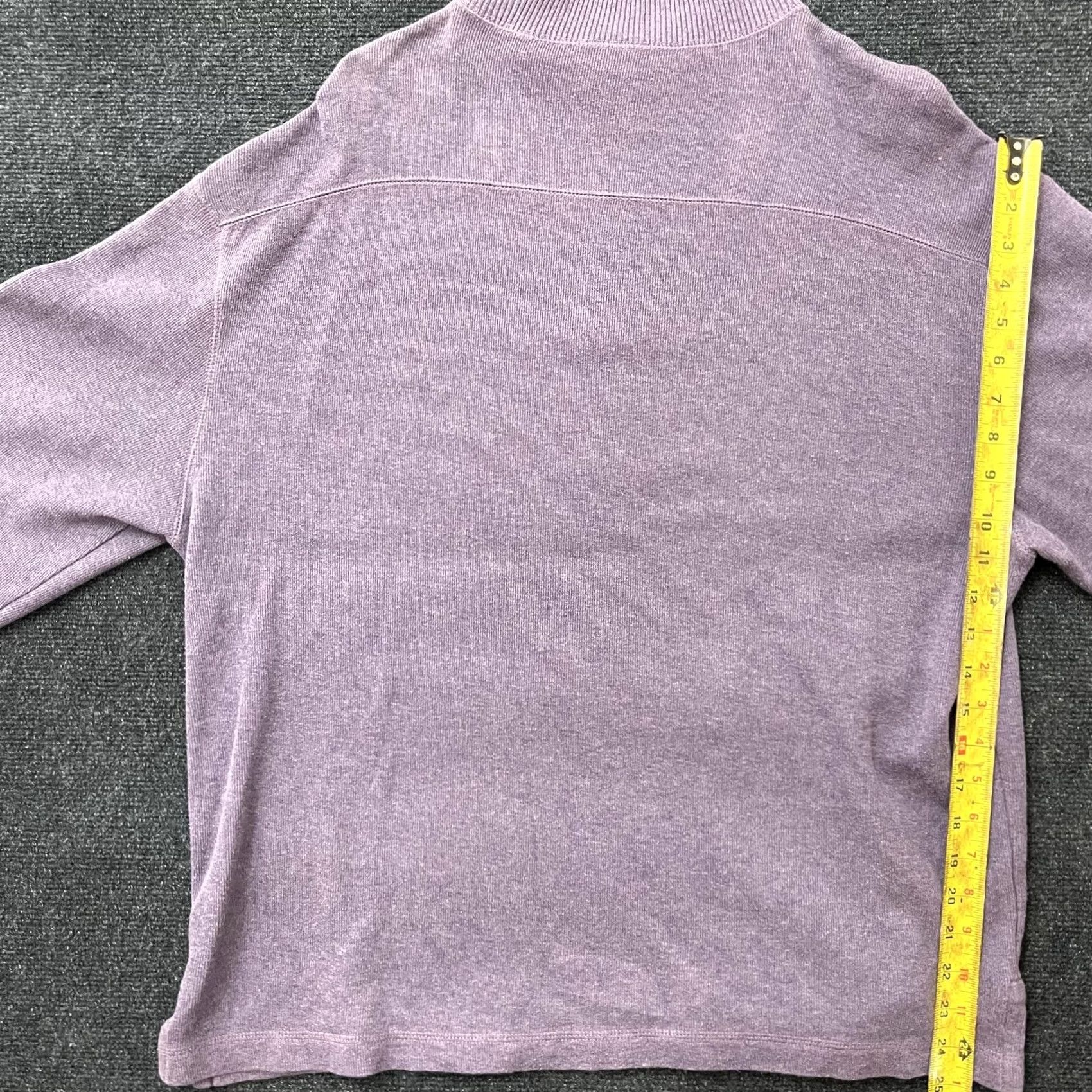 Jos. A. Bank Jos. A. Bank Sweater Mens Large Purple 1/4 Zip Mock Neck Cotton Knit Pullover Size US L / EU 52-54 / 3 - 7 Thumbnail