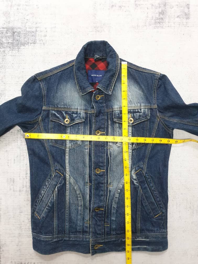 Japanese Brand Mind Blow Japan brand blue raw denim jacket Size US M / EU 48-50 / 2 - 7 Thumbnail