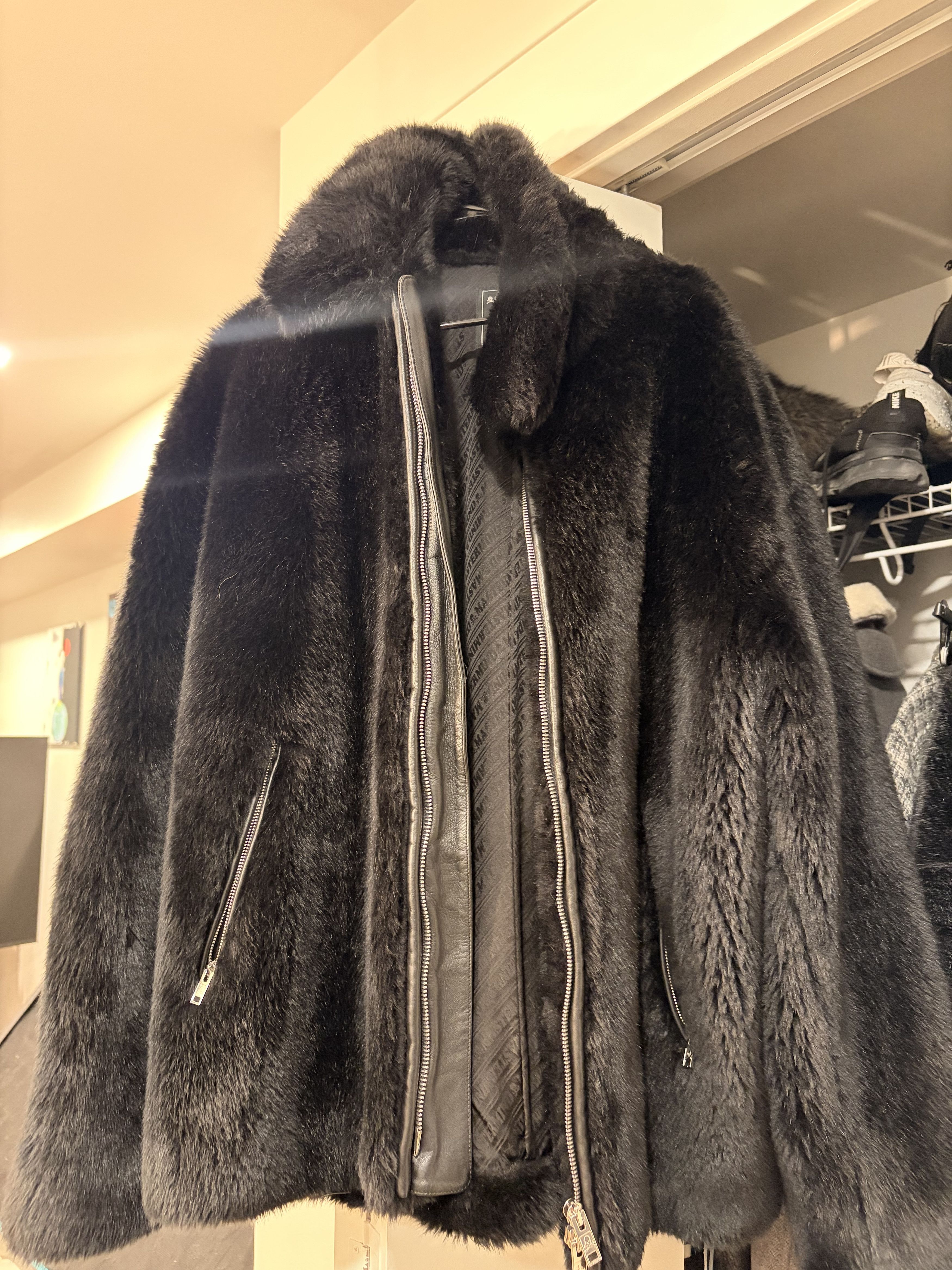 Mastermind Japan Mastermind Faux fur luxury silk jacket Size US L / EU 52-54 / 3 - 2 Thumbnail