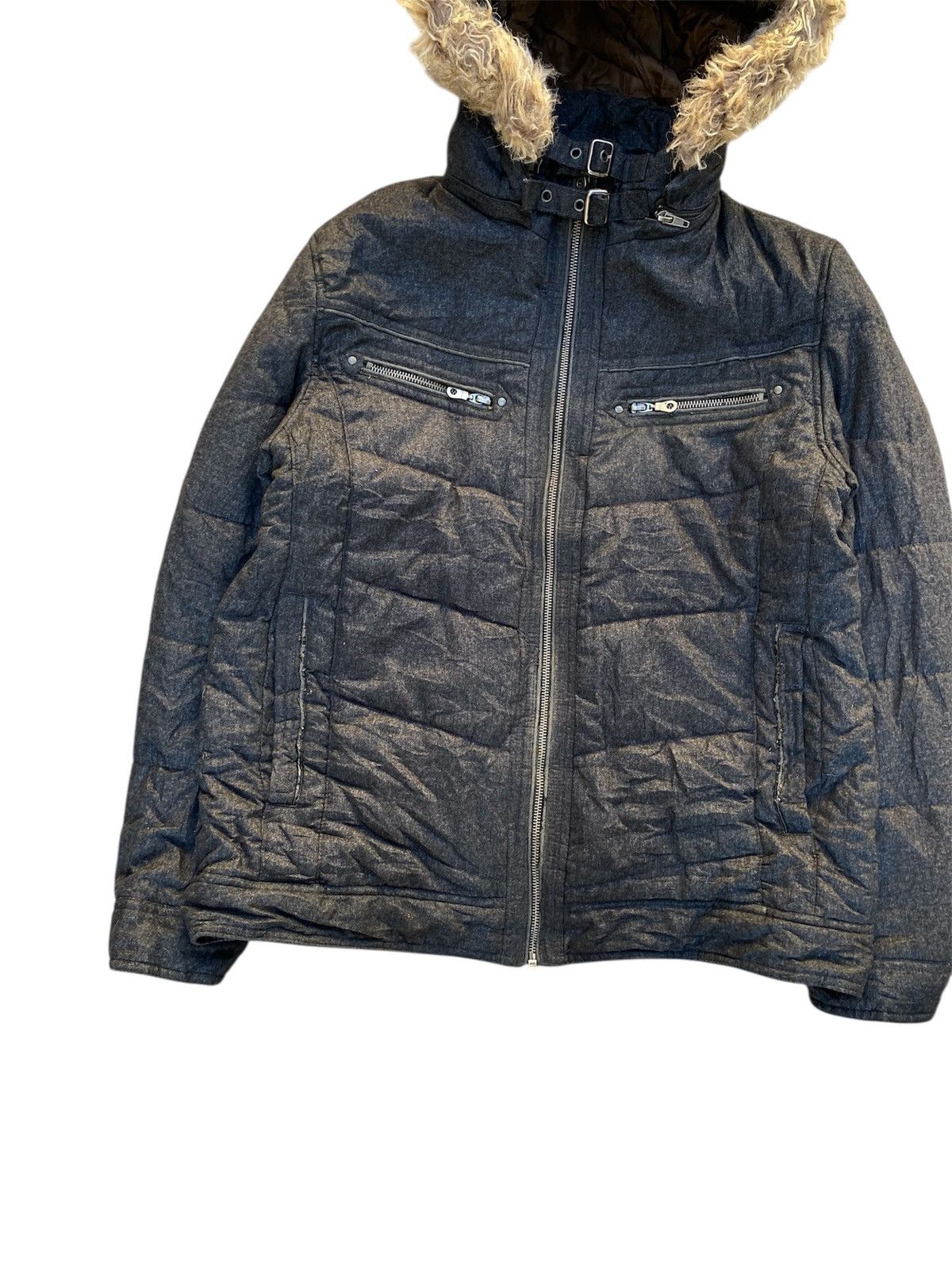 If Six Was Nine × Japanese Brand × Le Grande Bleu (L.G.B.) Louis Chavlon Bondage Fur Jacket Gothic Punk Size US L / EU 52-54 / 3 - 4 Thumbnail