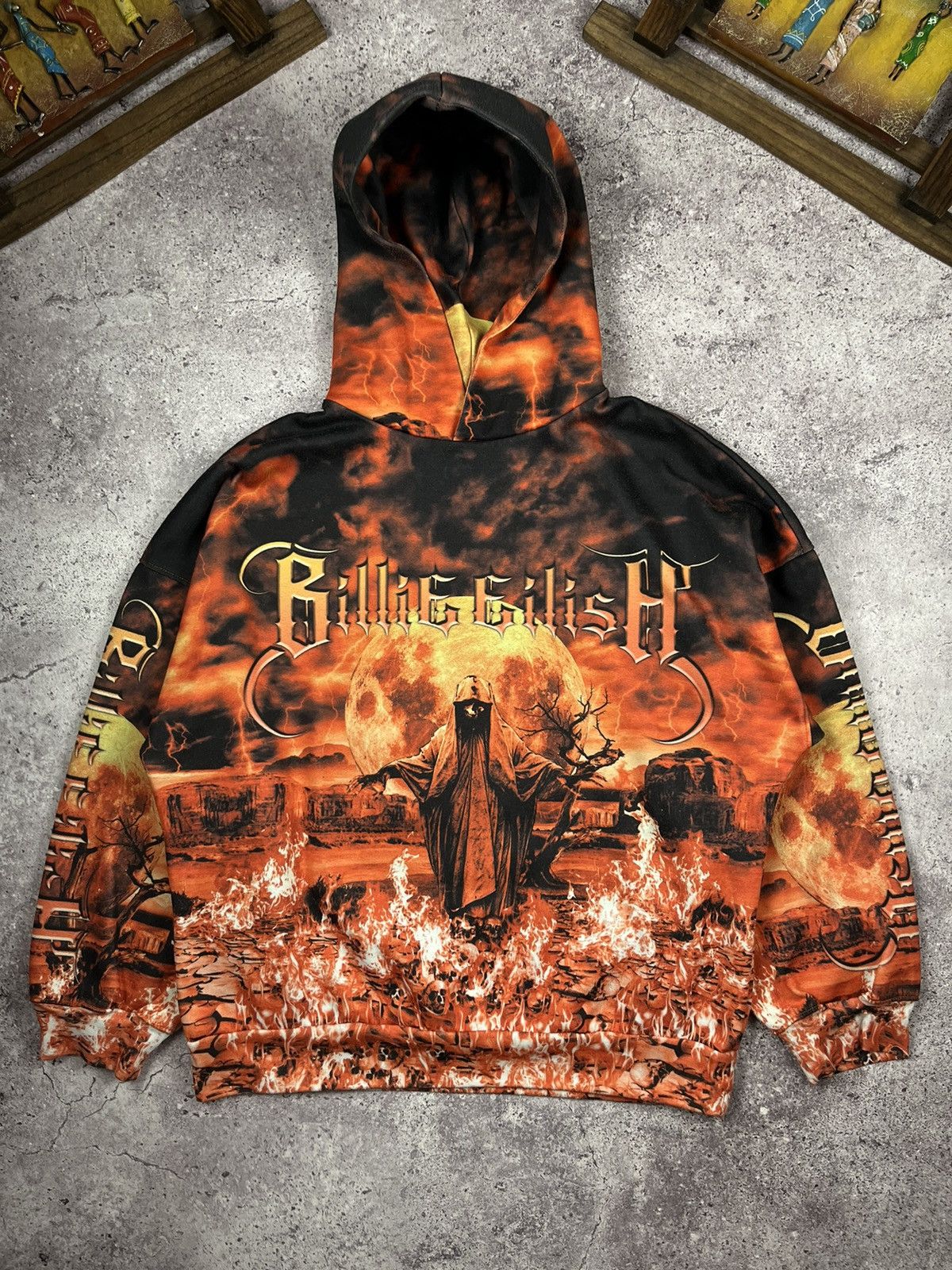 Billie eilish flame hoodie best sale