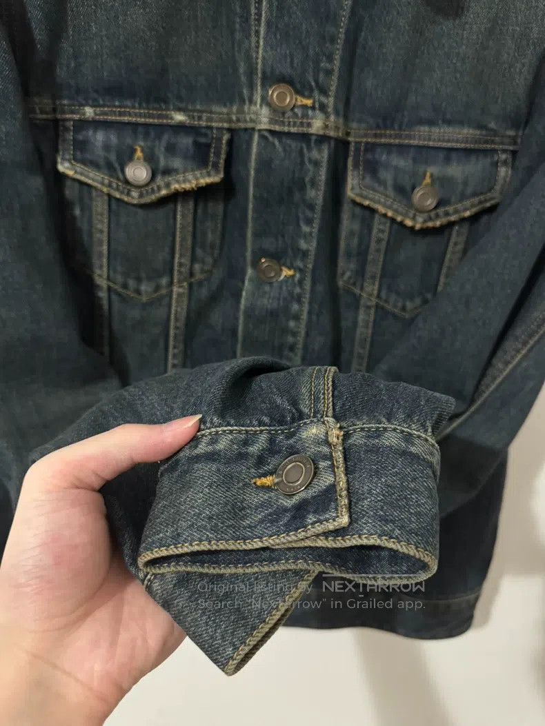 Saint Laurent Paris Saint Laurent Paris Retro Dark Blue Basic Denim Jacket Size US L / EU 52-54 / 3 - 5 Thumbnail