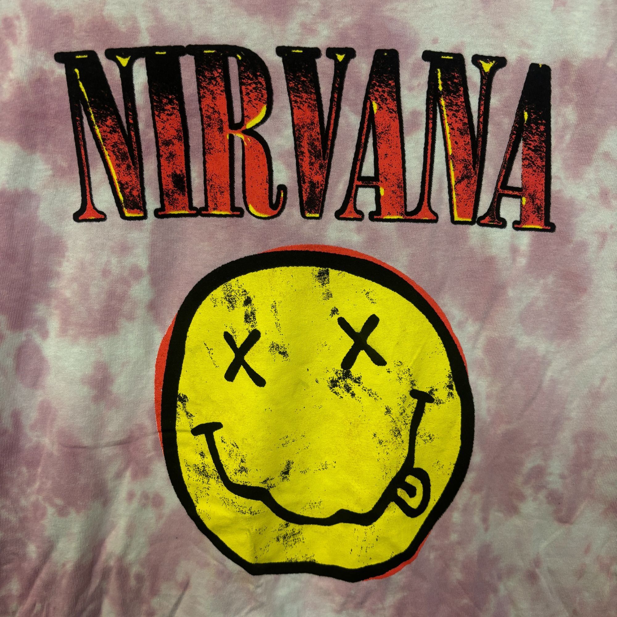Nirvana Nirvana Never Mind Smiley Face Pink Tie Dye Tshirt Size Larg Size US L / EU 52-54 / 3 - 2 Thumbnail