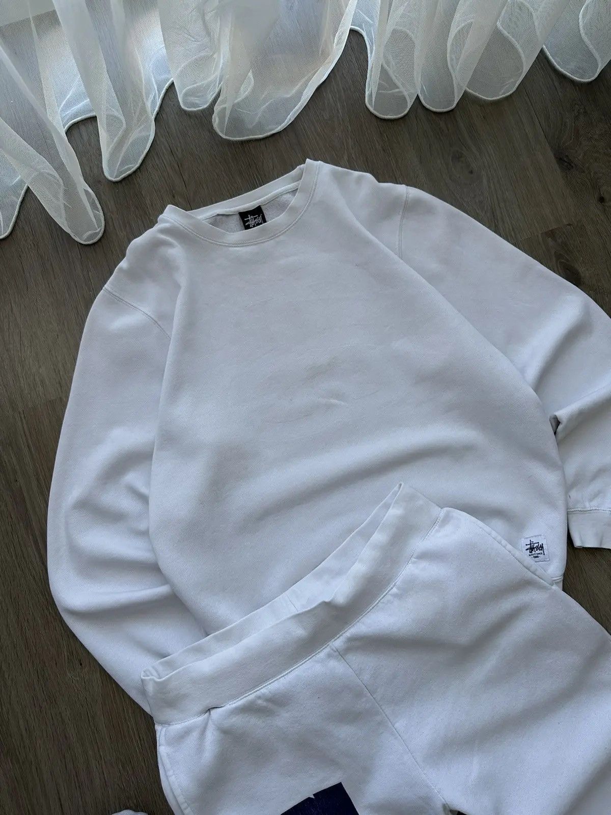 Stussy × Vintage Vintage Stussy Navy White Big Logo Tracksuit Size US XL / EU 56 / 4 - 9 Thumbnail