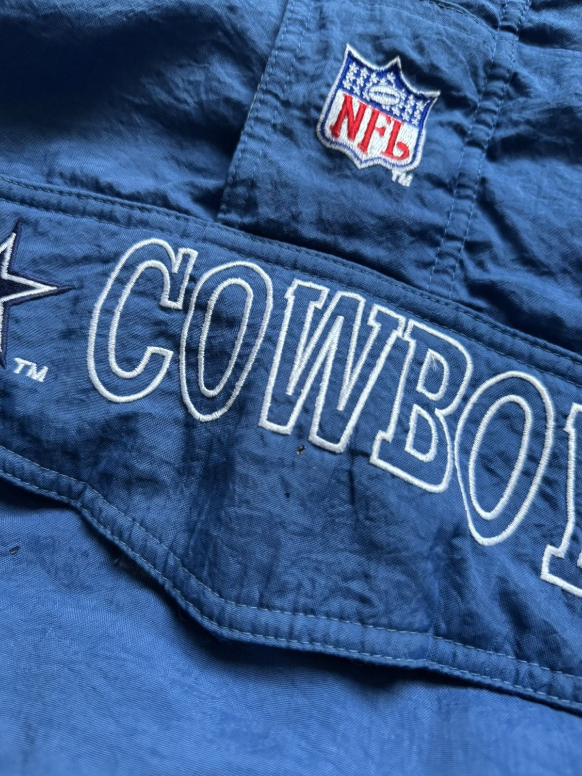 NFL 90s Vintage NFL COWBOYS rare Anorac Warm Jacket Size US XL / EU 56 / 4 - 10 Thumbnail