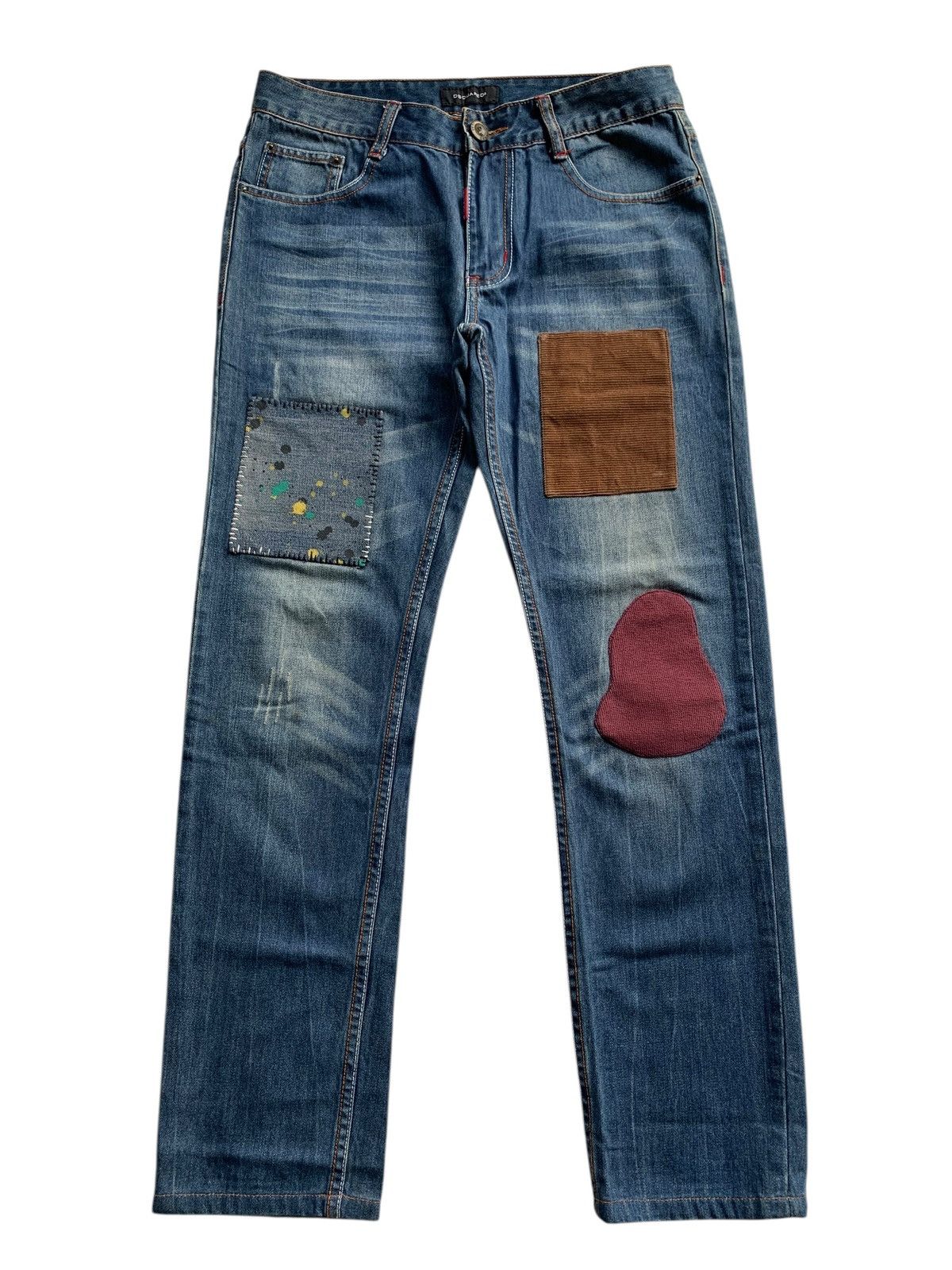 Dsquared2 DSQUARED2 DENIM PATCHWORDS CUSTOM RARE MADE IN ITALY Size US 32 / EU 48 - 1 Thumbnail