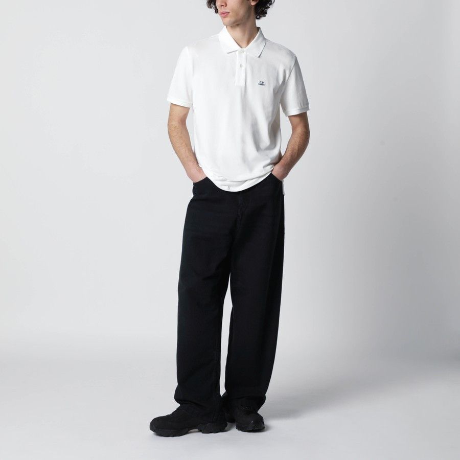 C.P. Company o1d2blof0226 Polo Shirt With Logo Patch In White Size US L / EU 52-54 / 3 - 2 Thumbnail