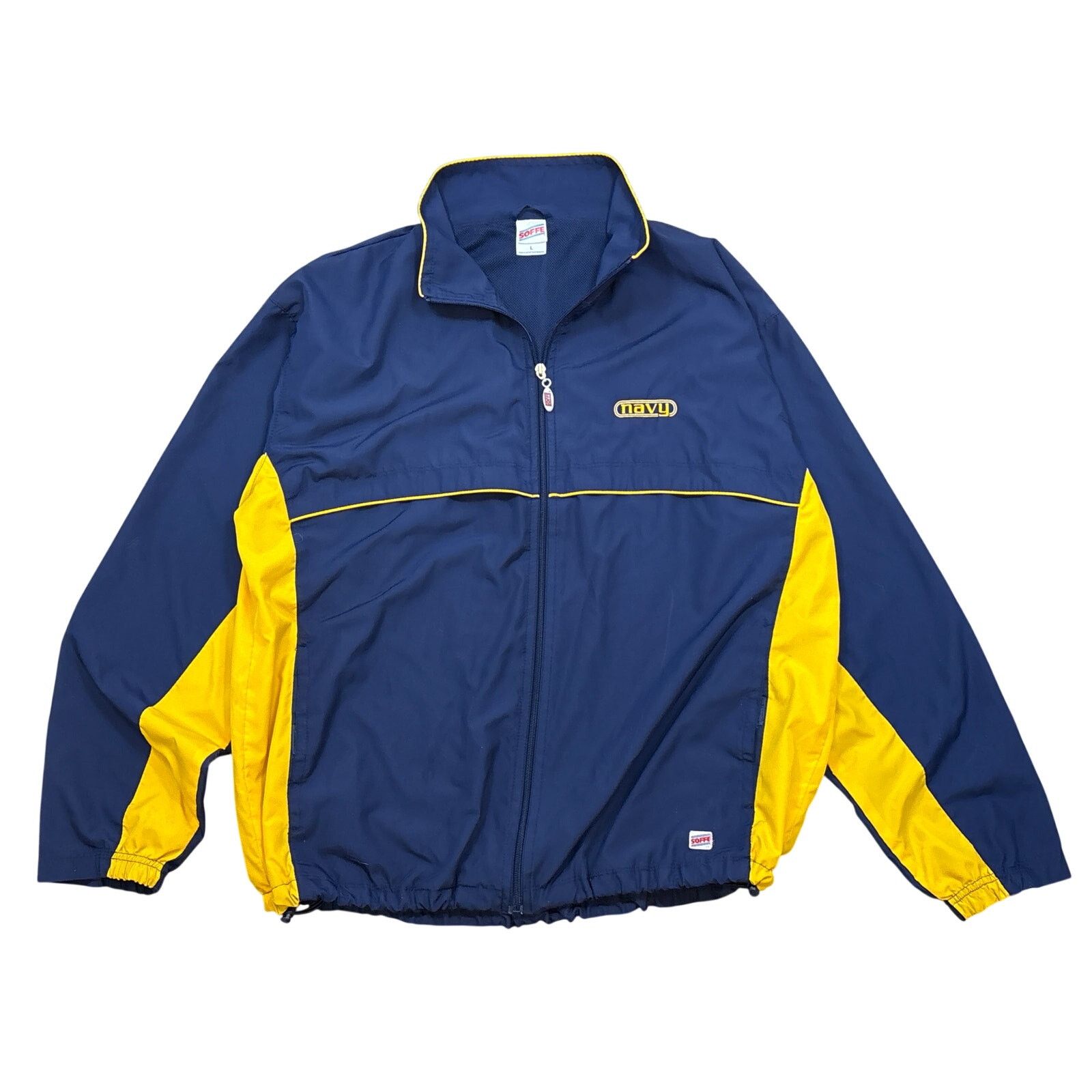 Naval Clothing Factory Vintage US Navy Windbreaker Blue yellow military y2k jacket Size US XL / EU 56 / 4 - 1 Thumbnail